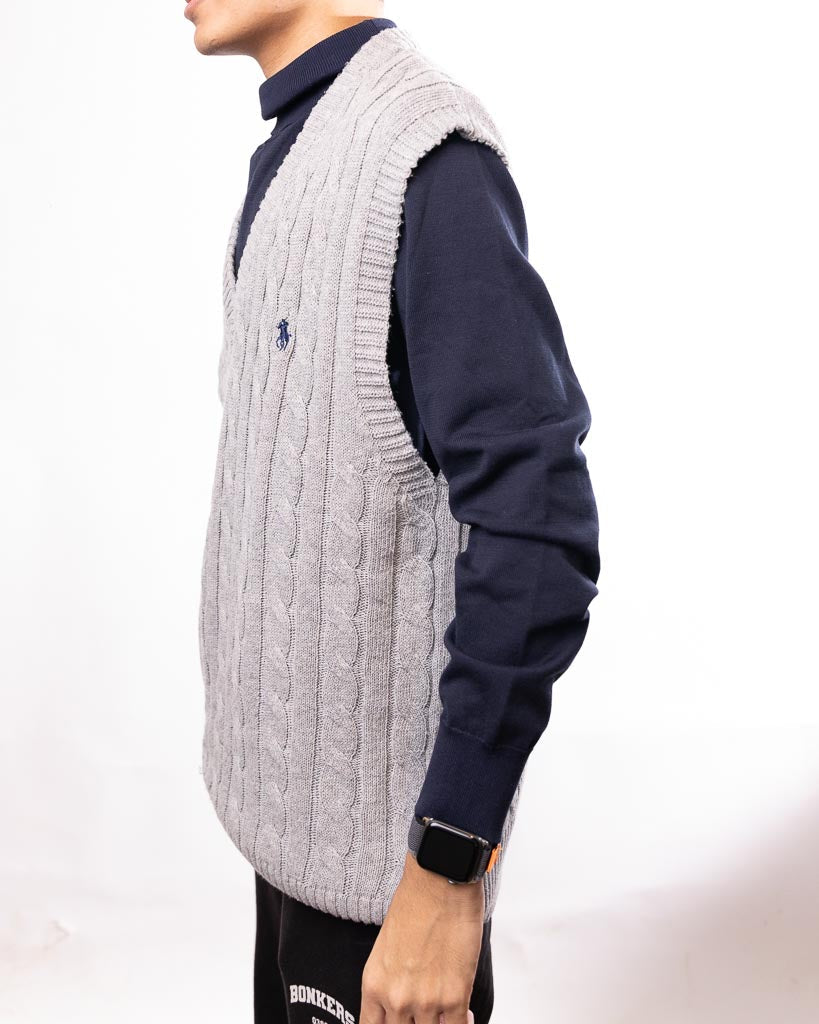 Polo Ralph Lauren Cable-Knit Vest - Grey - view 2
