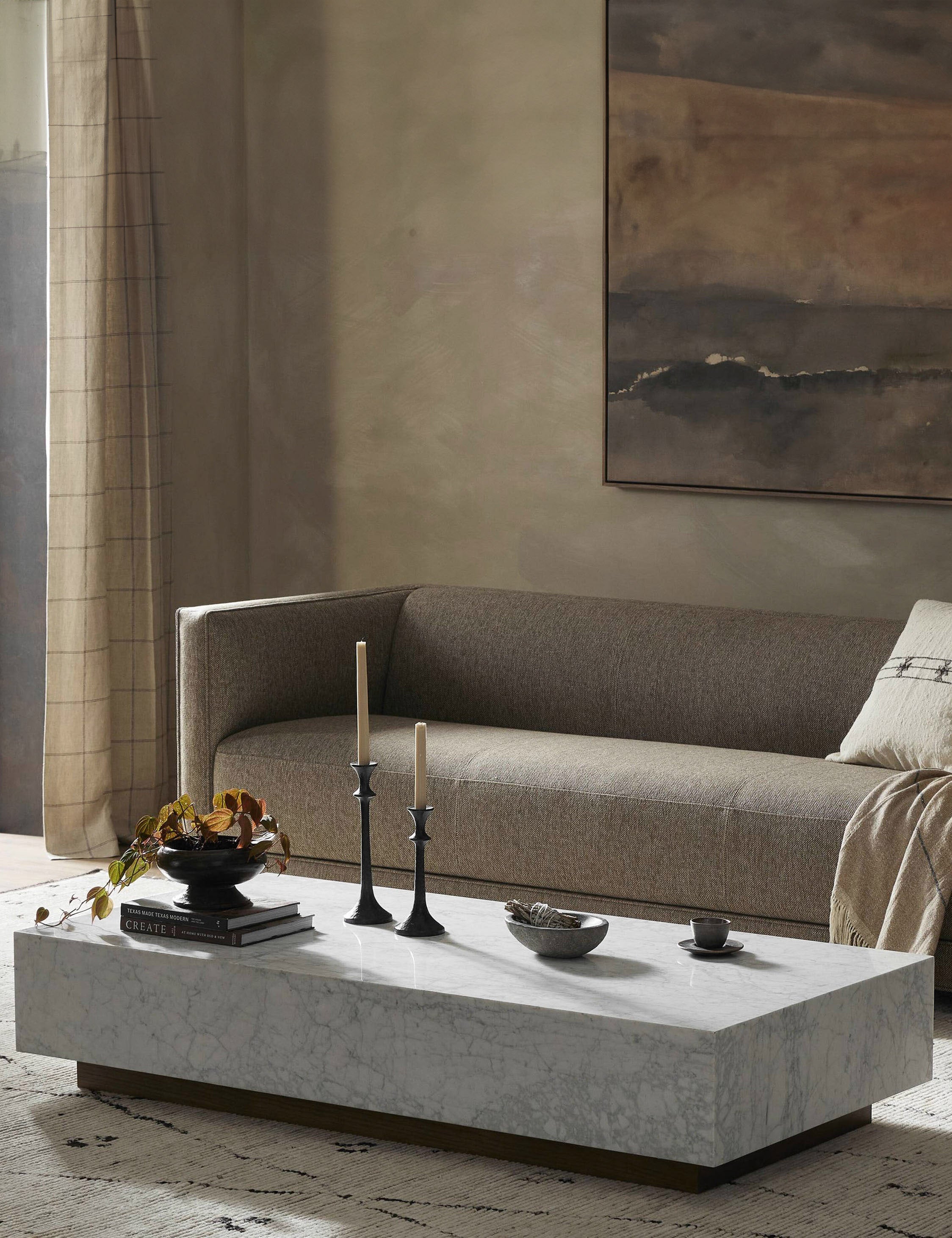 Lulu and Georgia Janus Coffee Table – White Marble - view 2
