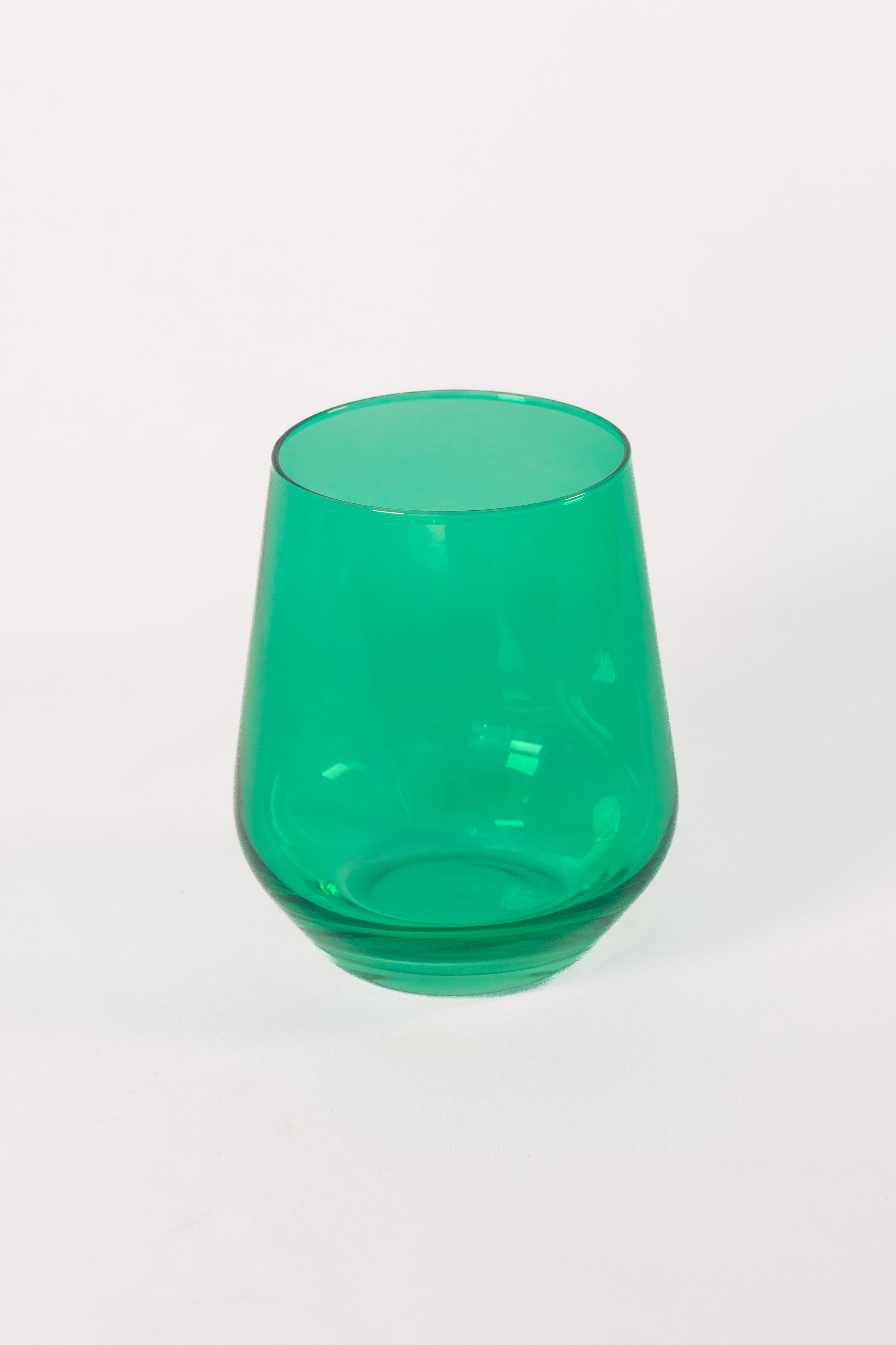 Estelle Colored Glass Estelle Colored Wine Stemless - Set of 6 {Kelly Green} - view 4