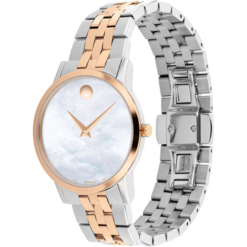 Movado Museum Classic White Mother Of Pearl Dial Women 33mm - view 2
