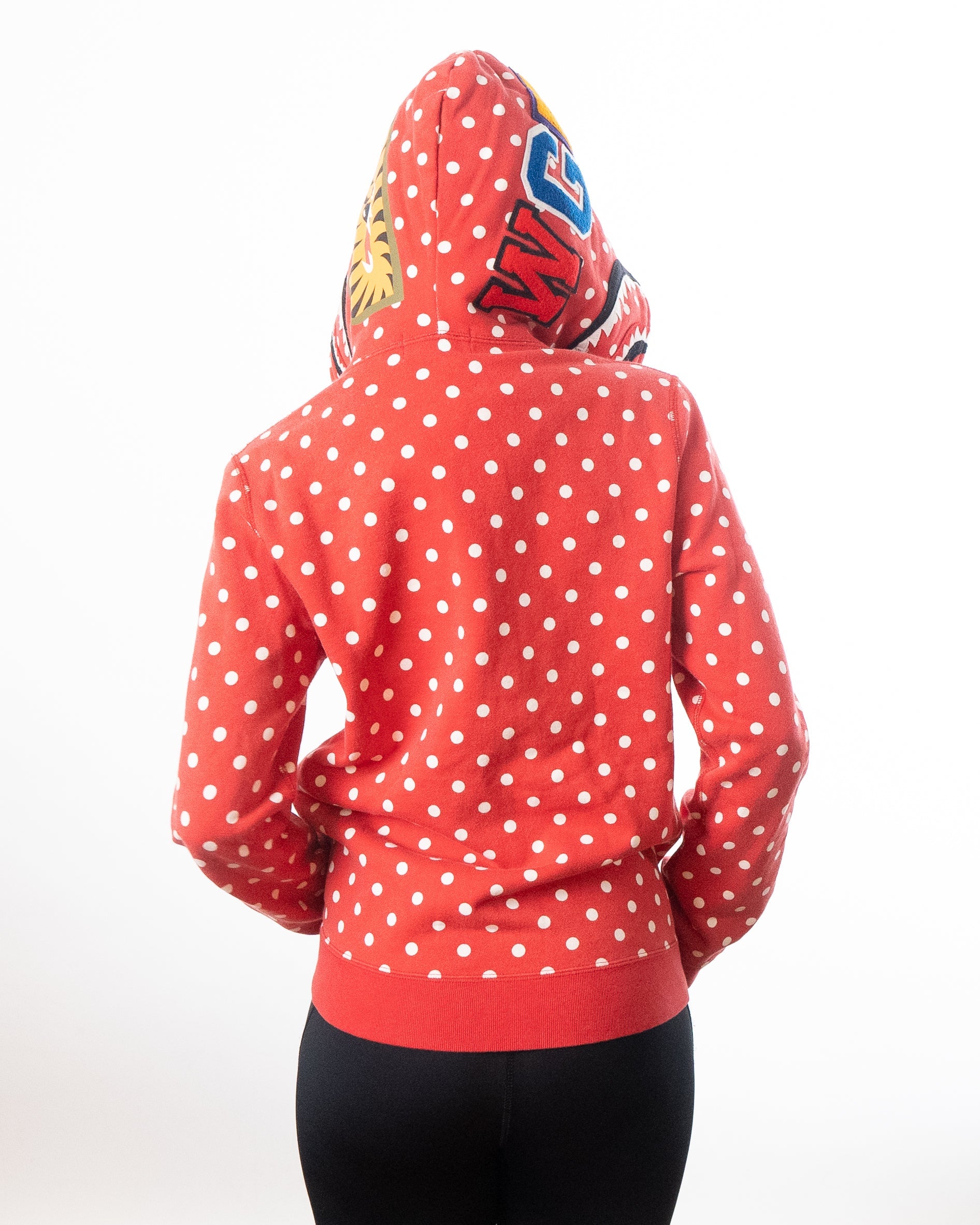 AAPE BY BATHING APE Aape By A Bathing Ape Shark Polka Dot Hoodie - Red - view 2