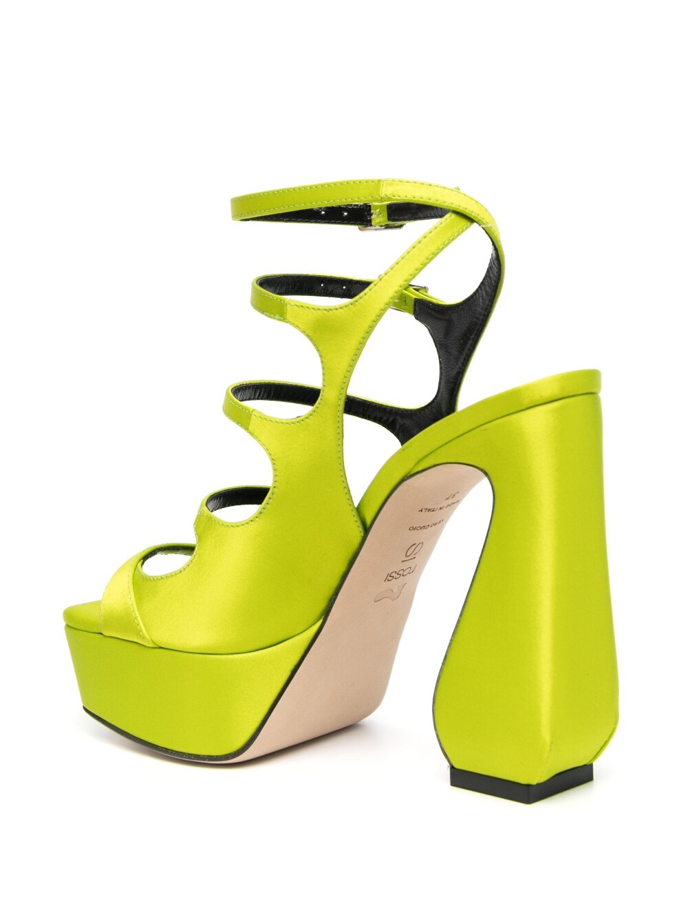 Si Rossi Crepe Satin Heel Sandals - view 2