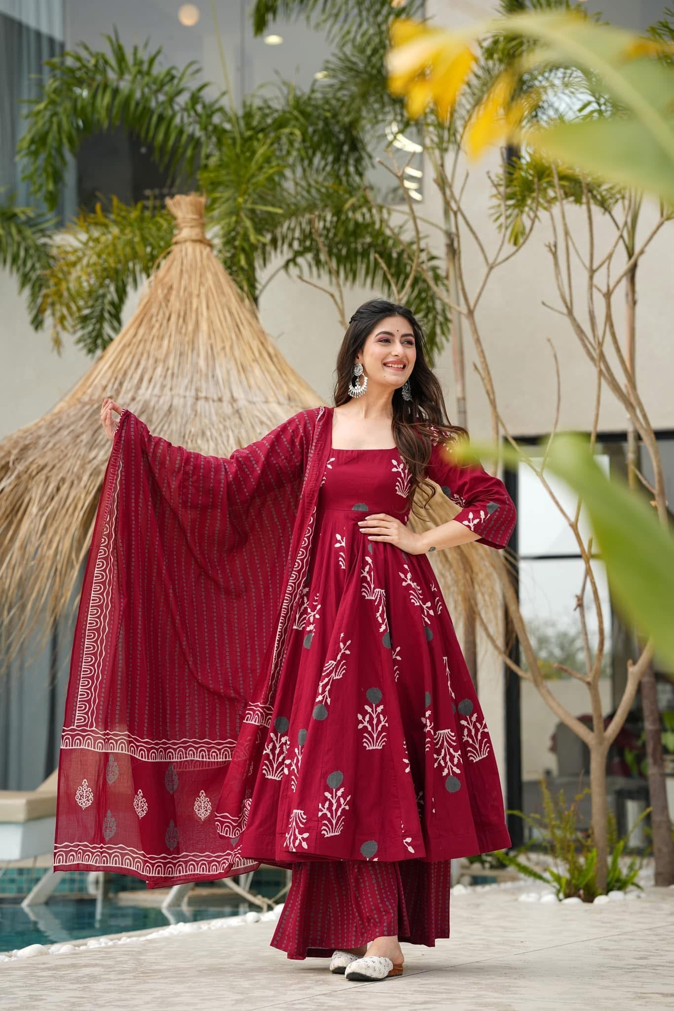 Idaho-o Maho chic cotton suit set - view 2