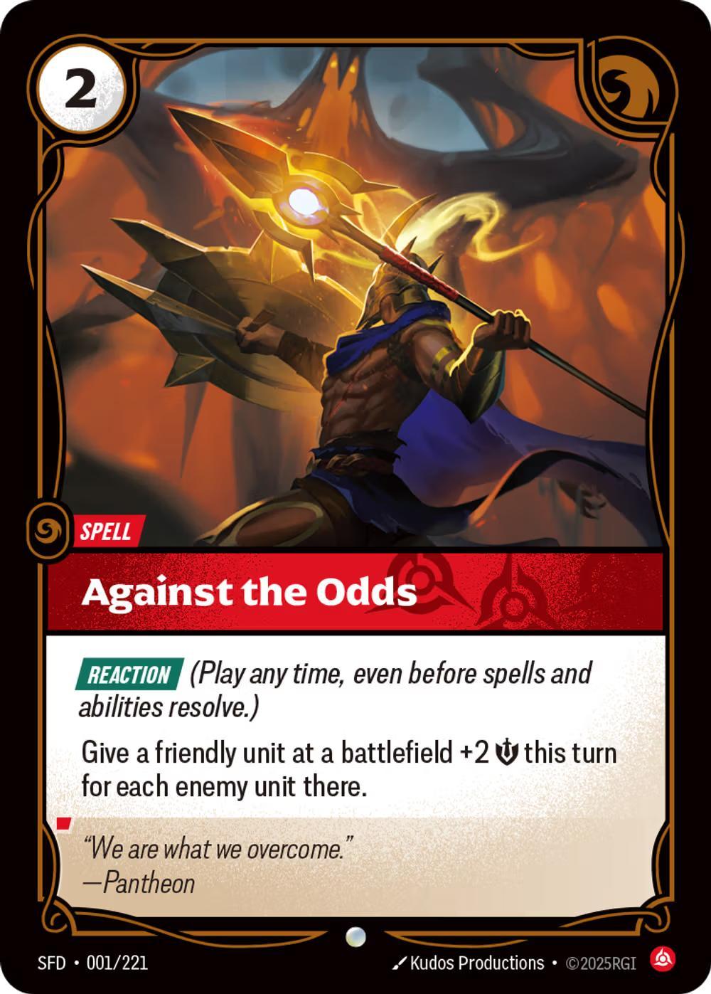 Riftbound Against the Odds - 001/221 [Spiritforged] [Non Foil]