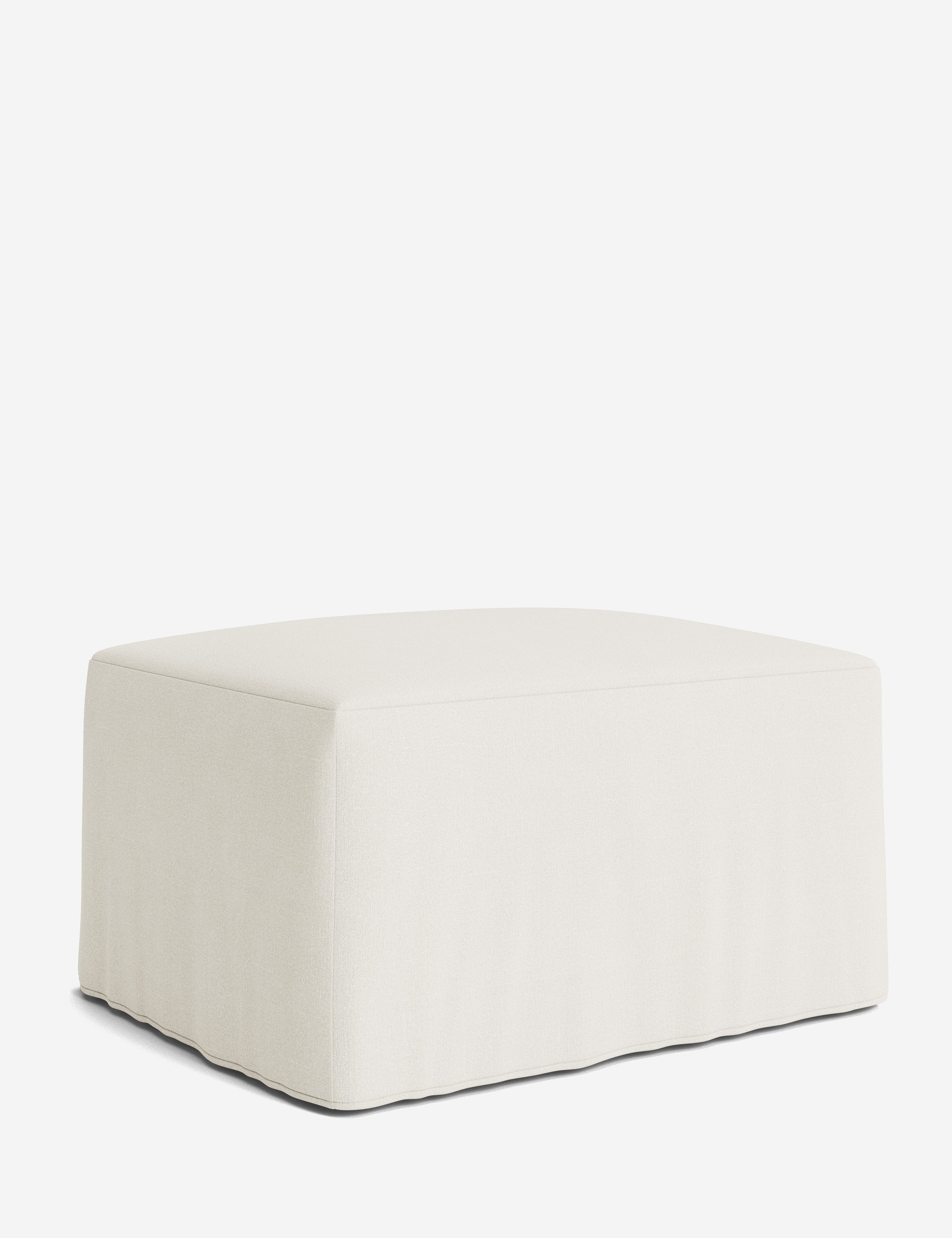 Lulu and Georgia Portola Slipcover Ottoman - view 125