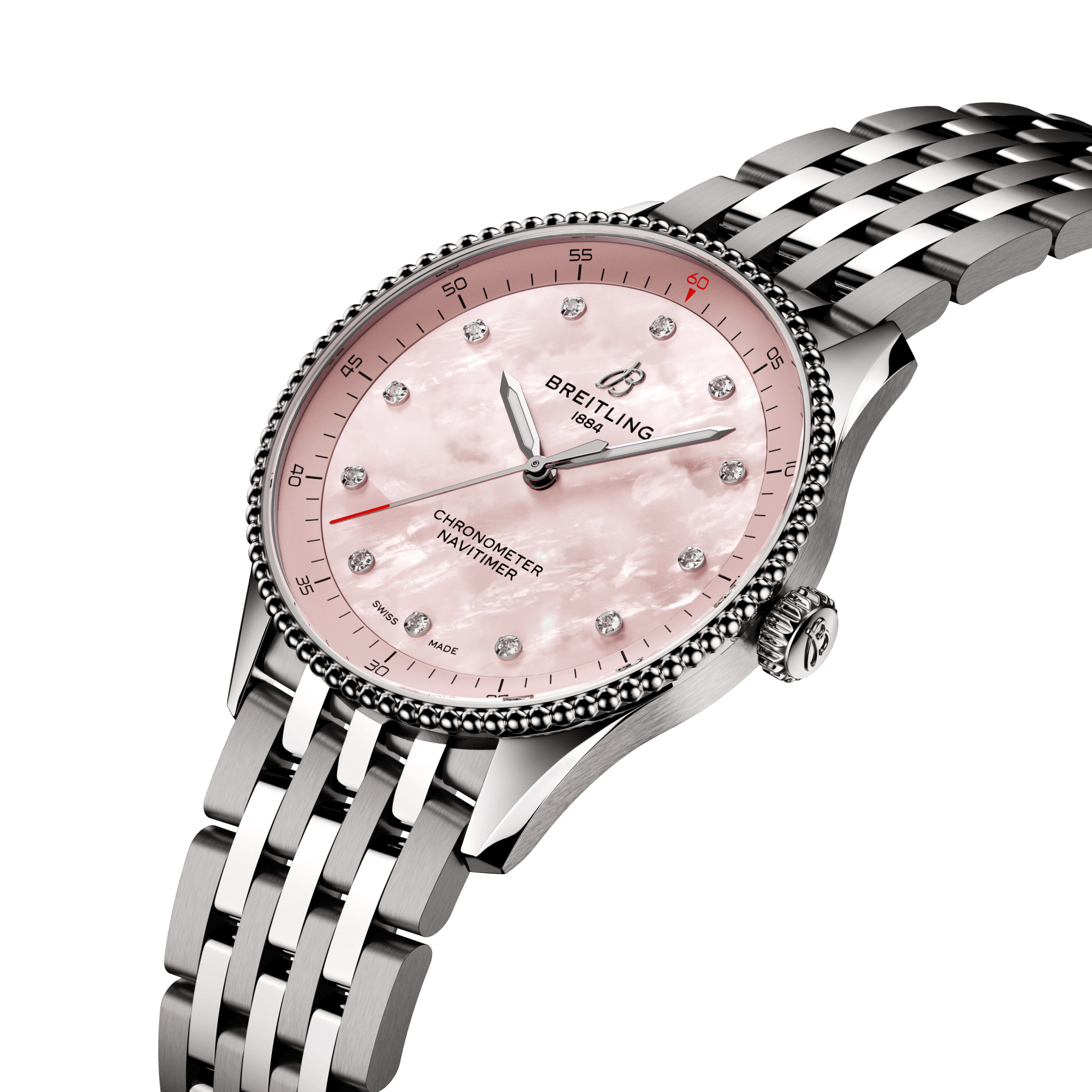Breitling Navitimer Pink Dial Women 32mm - view 2