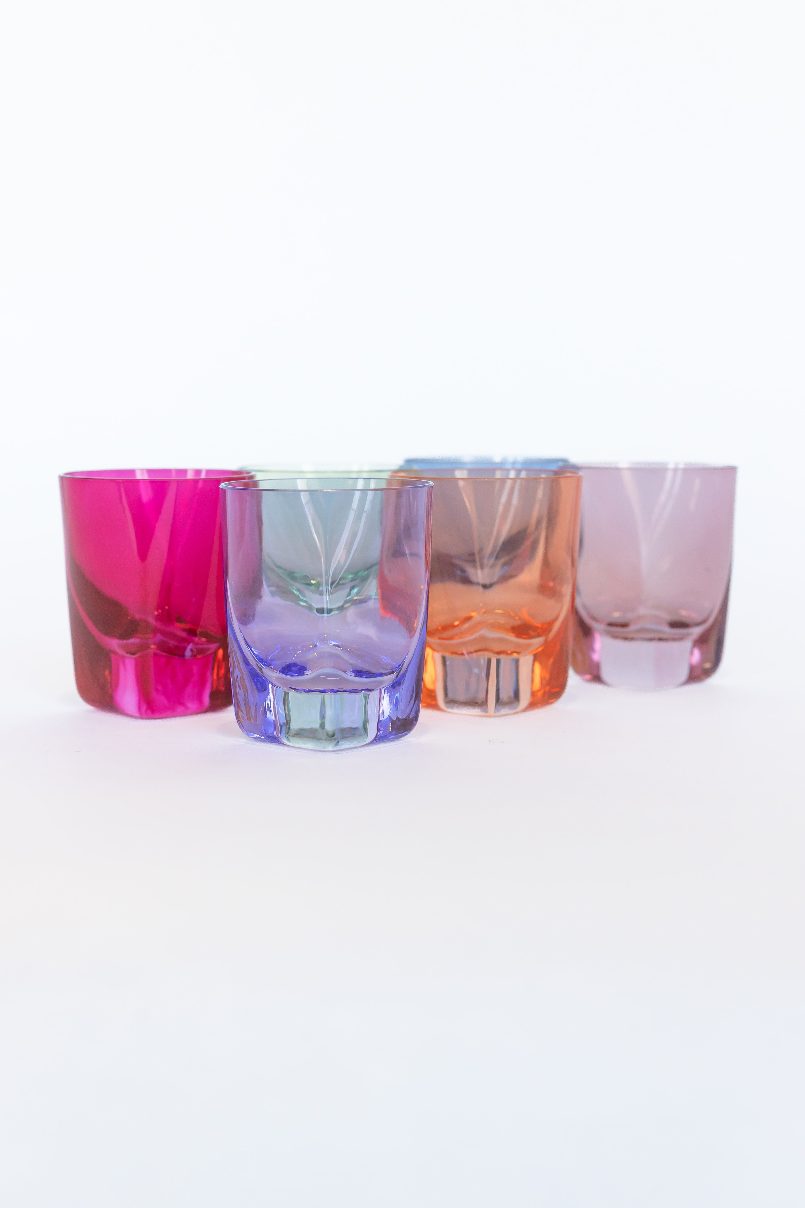 Estelle Colored Glass Estelle Colored Shot Glasses - Set of 6 {Mixed Set} - view 2
