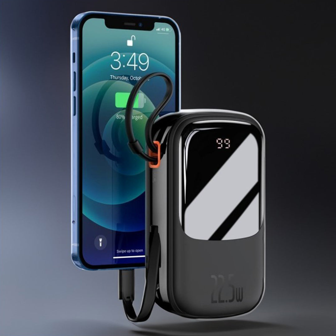 MIllion Cases Qpow™ 10000mAh Power Bank with Lightning Cable