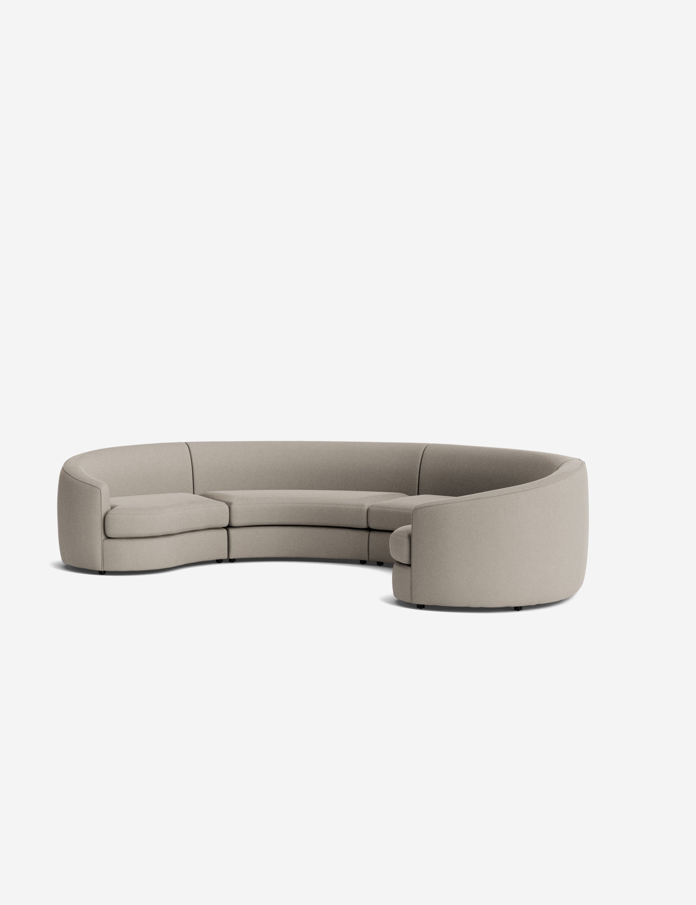 Lulu and Georgia Imada Modular Curved Sectional Sofa - view 180
