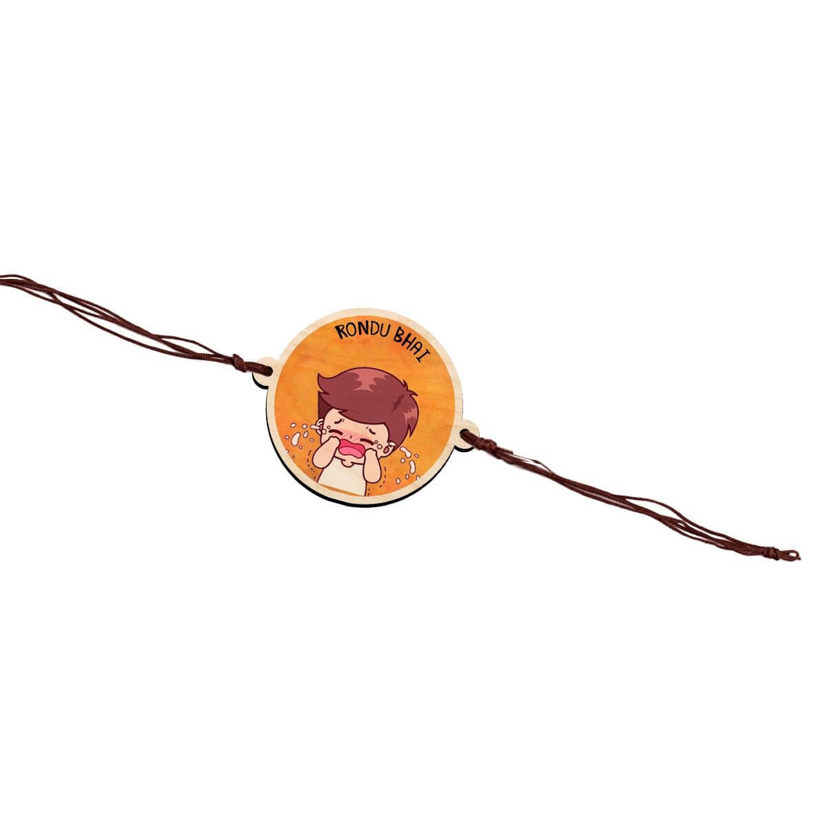 Bigsmall_cc Rondu Bhai Wooden Rakhi - view 6