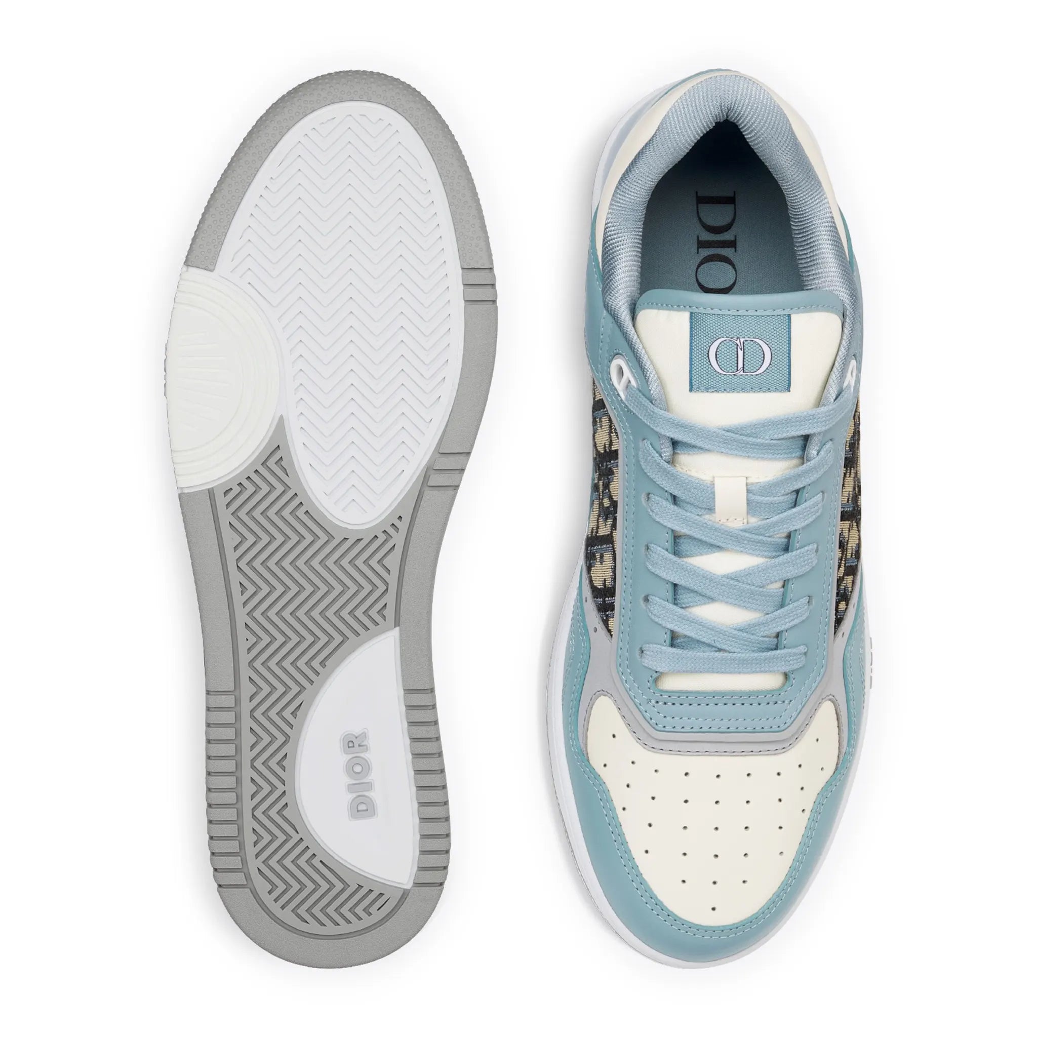 Dior B27 Oblique Light Blue White Low Top Sneaker - view 5