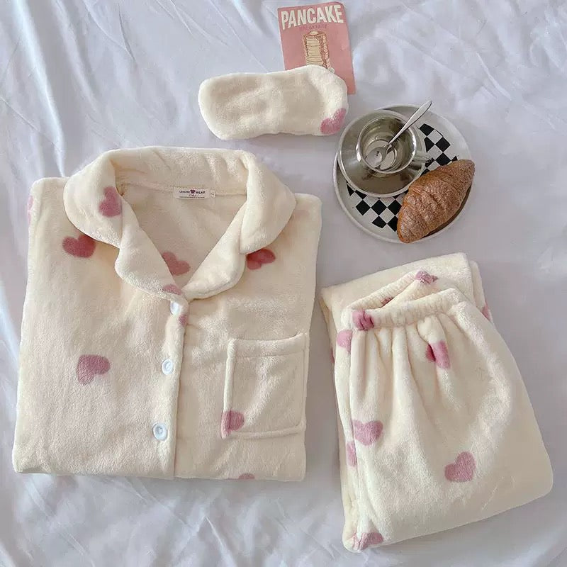 Alamode By Akanksha Casper Fleece 3 pc Nightsuit