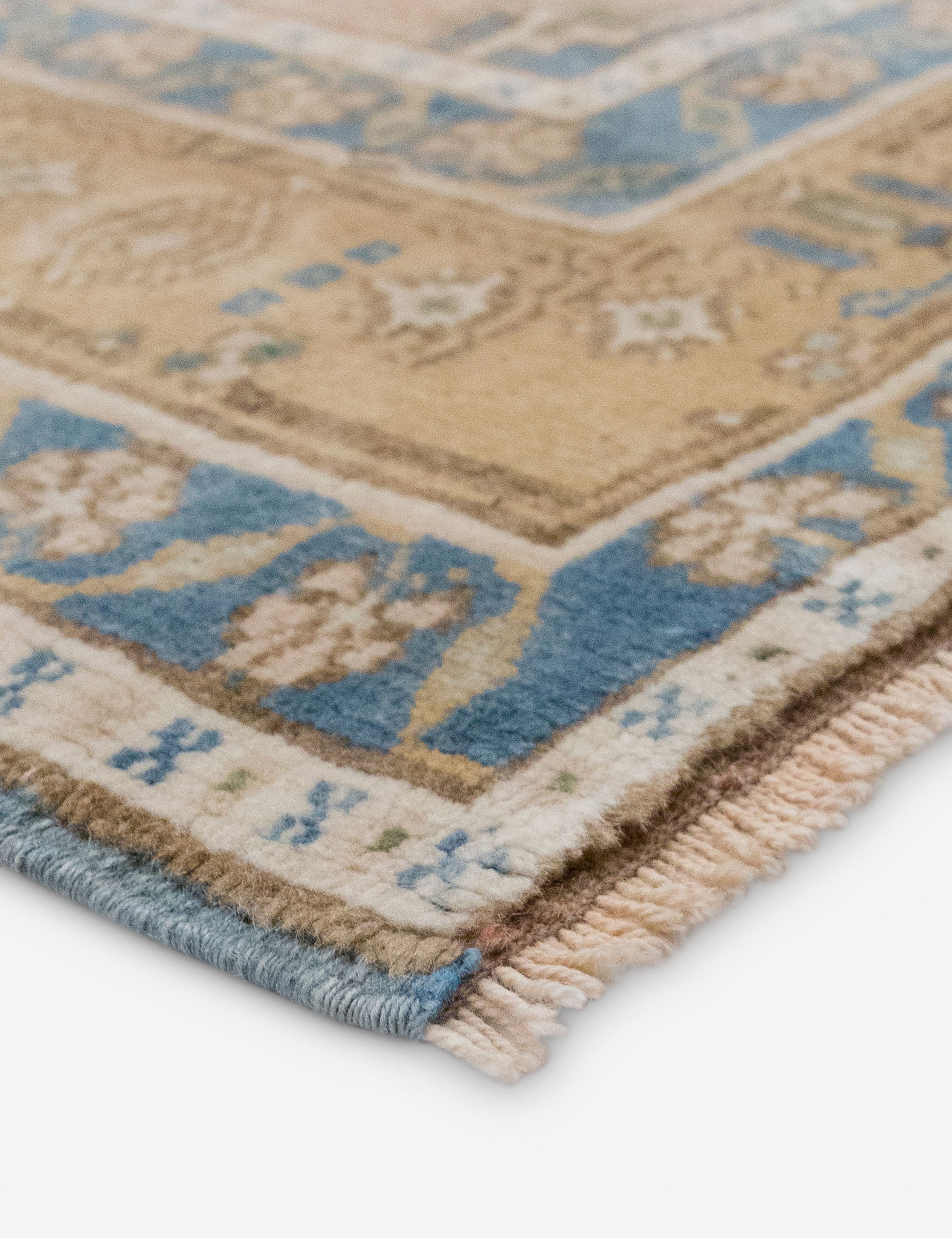 Lulu and Georgia Vintage Turkish Hand-Knotted Wool Rug No. 536, 5'7" x 8'3" - view 2