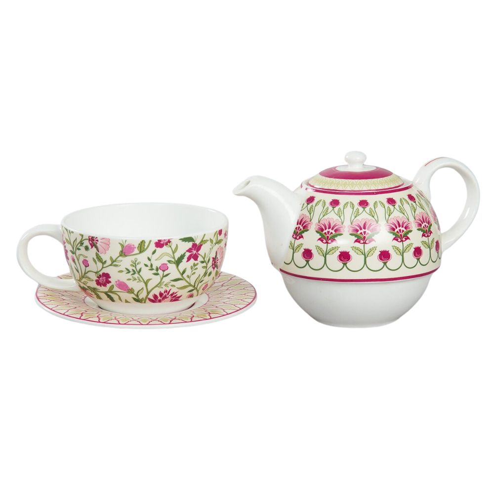 India Circus Rose Mallow Tea for One | Tea Set | Set of 3 Pcs - view 3