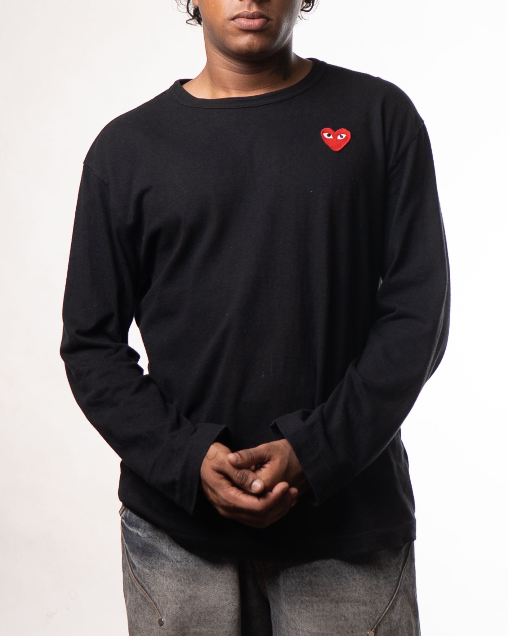 COMME DES GARCONS Play Heart Applique Tshirt