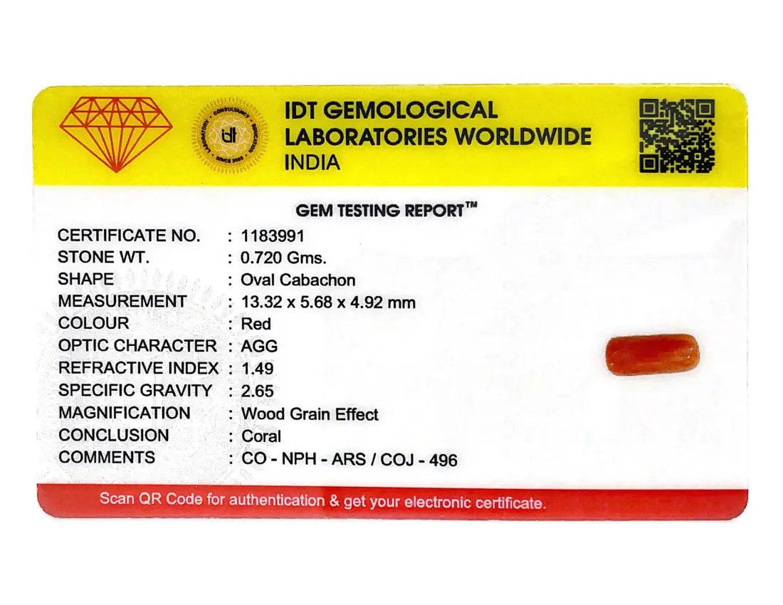 Pramogh Red Coral - 3.6 Carat - view 4