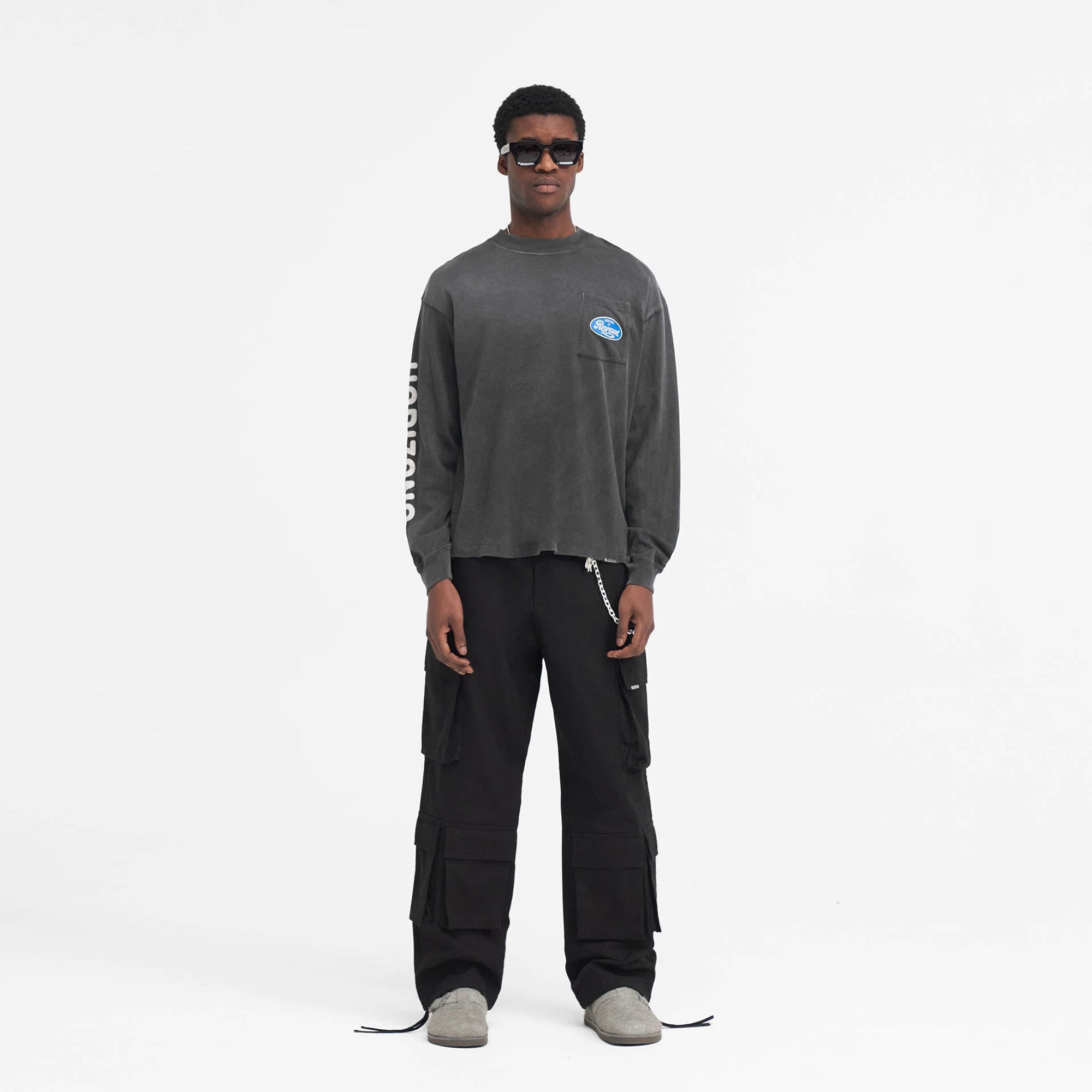 Represent | CLASSIC PARTS LONG SLEEVE { AGED BLACK - view 4