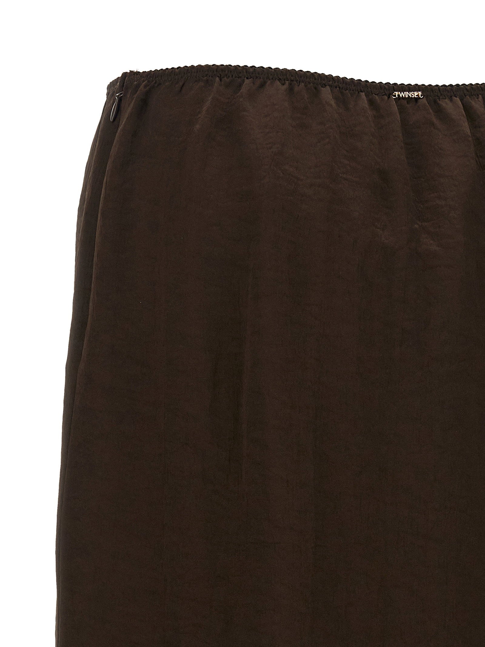 Twin Set Satin Froissé And Lace Skirt – 100% acrylic - view 4