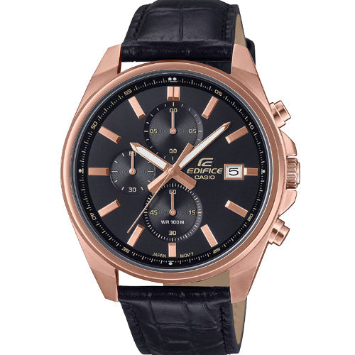 Casio Edifice Standard Chronograph Brown Dial Men 43.8mm ED665 EFV-610ECL-1A