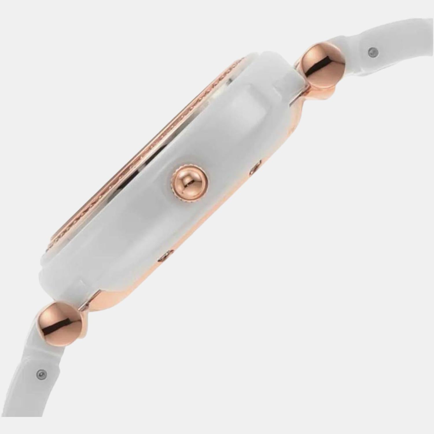Fossil Carlie Mini Women Quartz White Dial Analog Ceramic Watch CE1104 - view 3