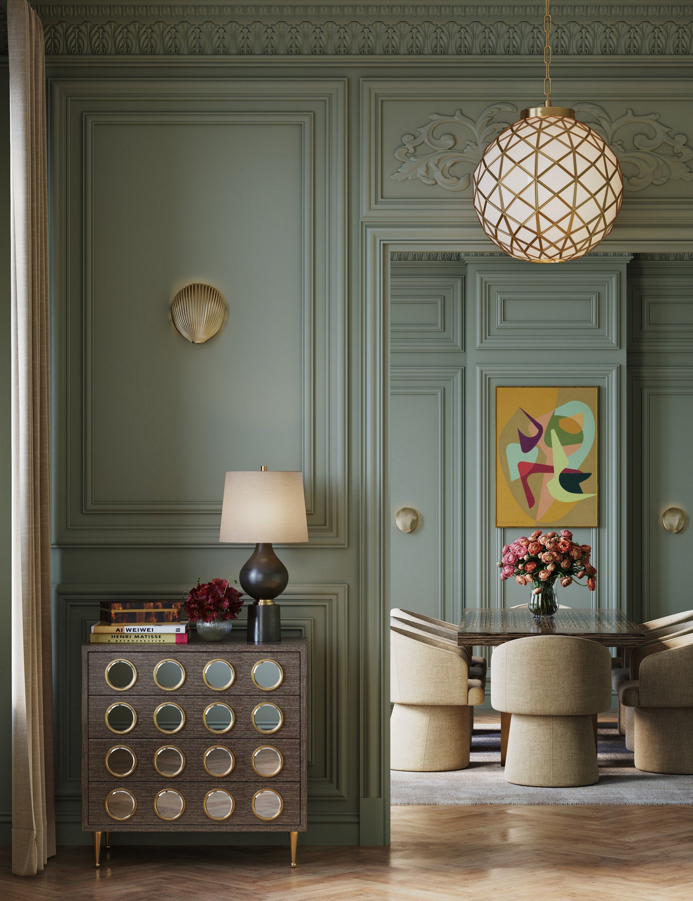 Lulu and Georgia Renelle Pendant Light – Antique Brass - view 2