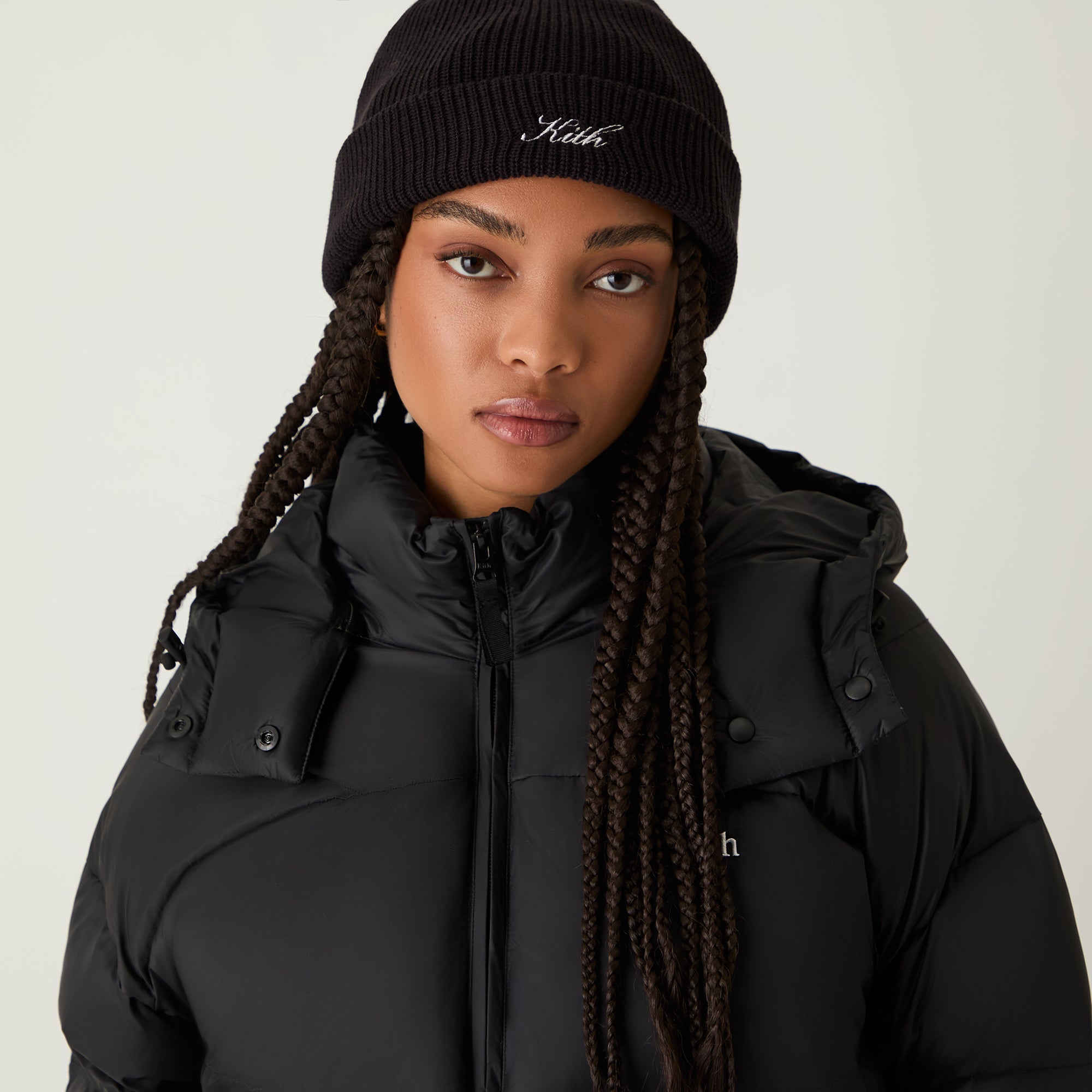 Kith Women Script Classic Beanie - Black - view 2