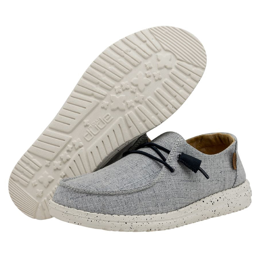 HEYDUDE shoes Wendy Chambray - White Light Blue - view 3