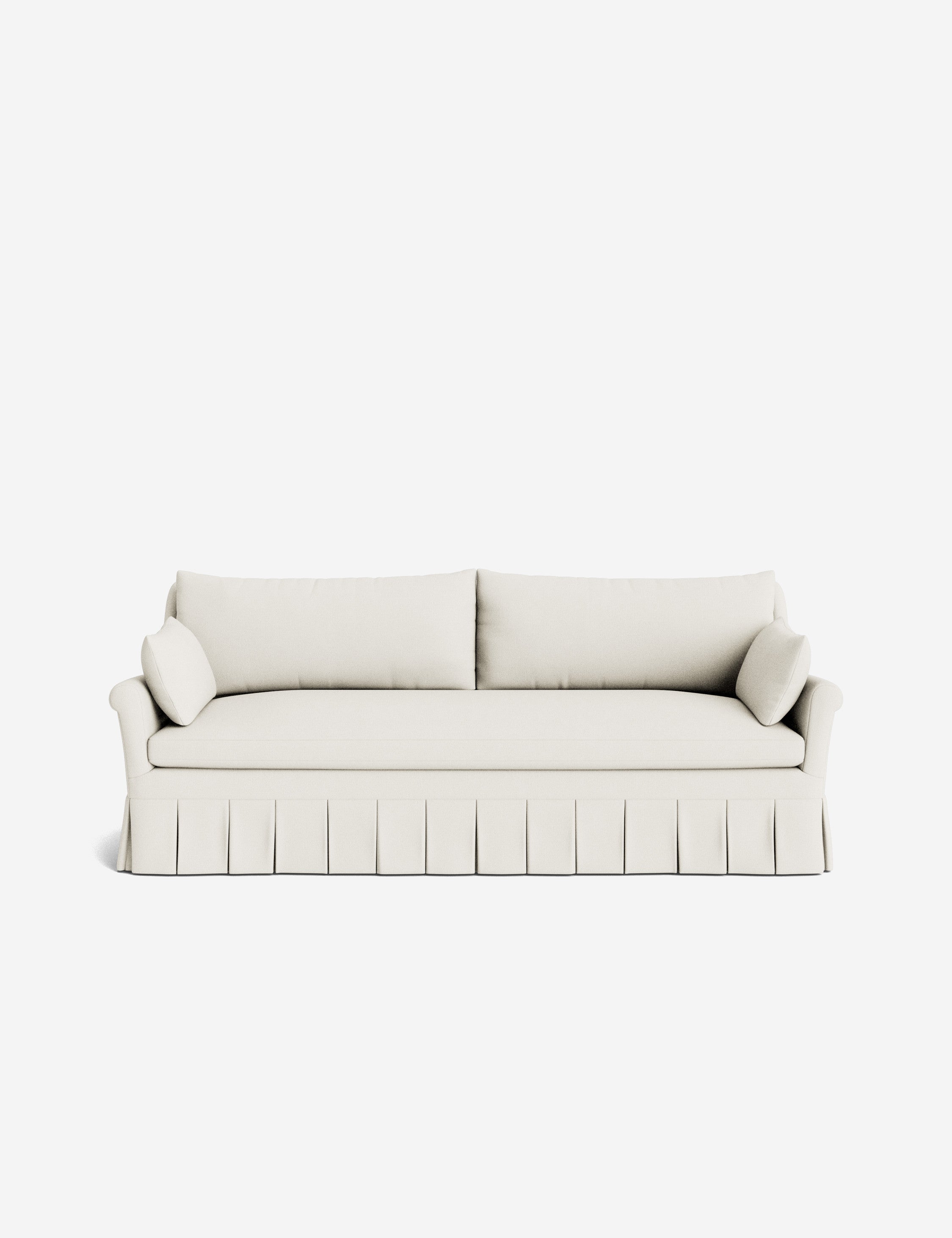 Lulu and Georgia Portola Rolled Arm Pleated Sofa - view 161