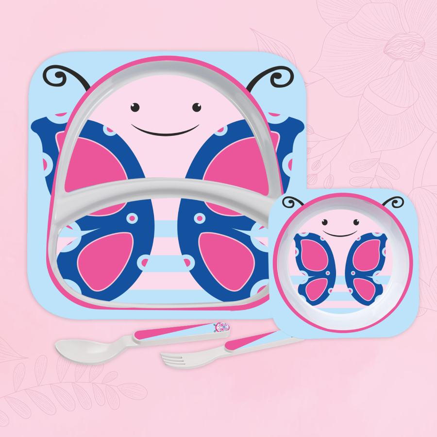 Cello Kids Butterfly Meal Set – Sky Blue