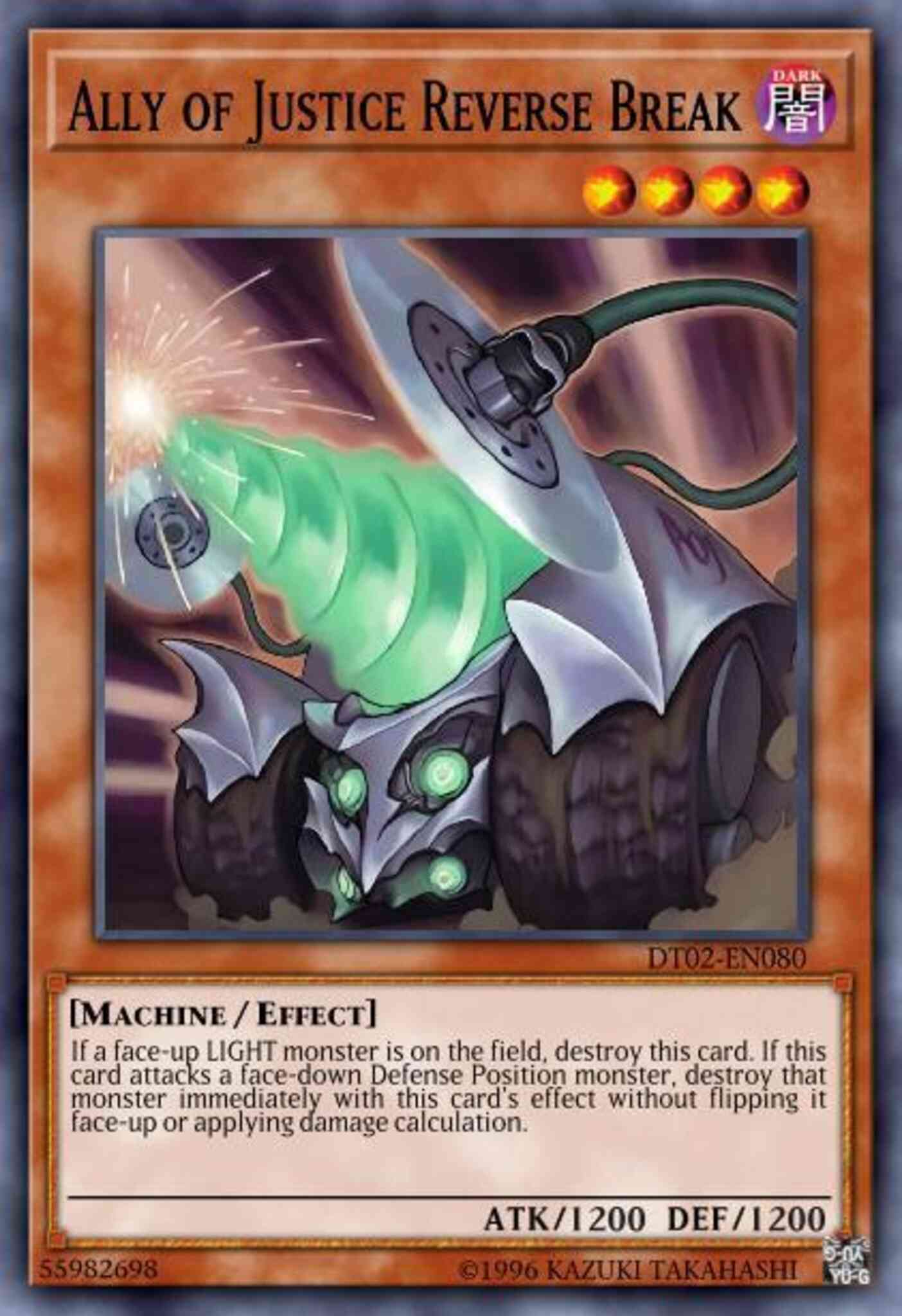 Yu-Gi-Oh! Ally of Justice Reverse Break - HA02-EN050 - Super Rare - 1st Edition