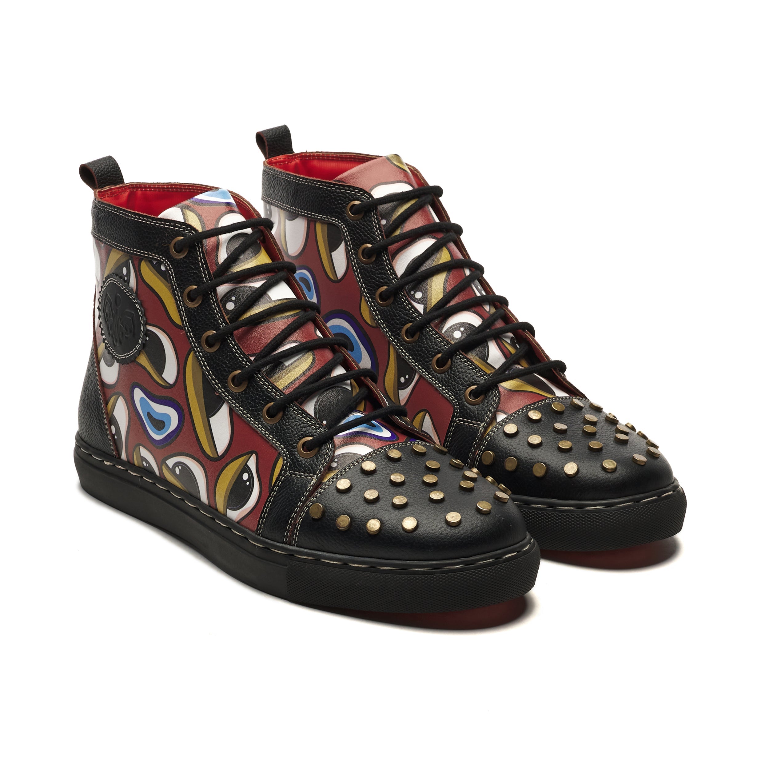 High-tops men crimson – Banjaaran Studio 'Nazar' High-Tops Men – Crimson