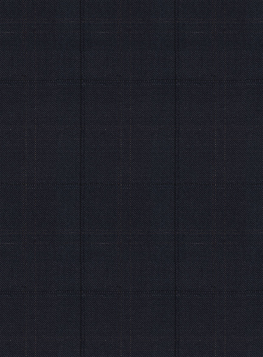 StudioSuits Napolean Artici Windowpane Blue Wool Jacket - view 2