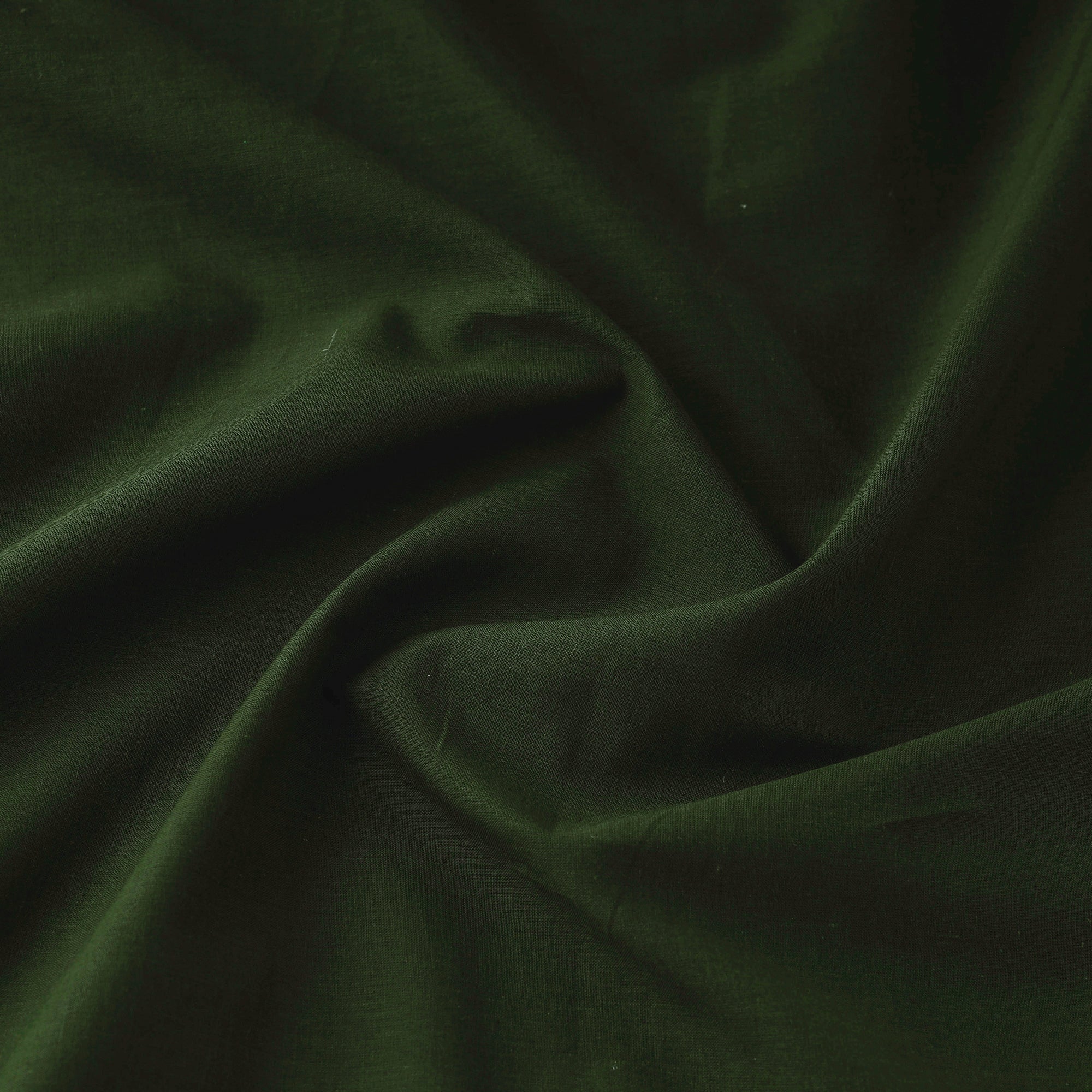 ITOKRI CRAFTS INITIATIVE Army Green - Prewashed Plain Cotton Fabric 22 - view 2