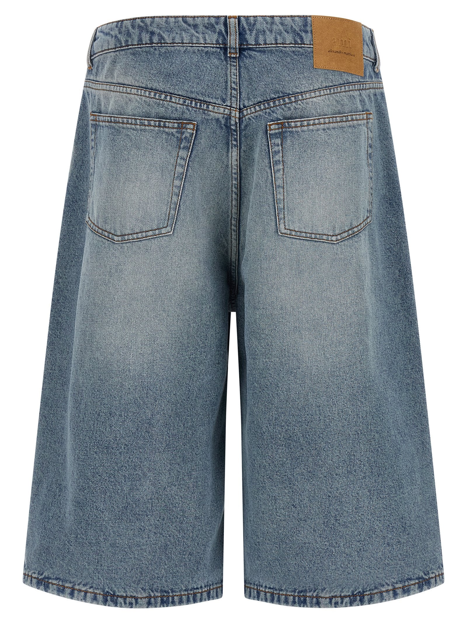 Ami Paris Denim Bermuda Shorts – 100% cotton - view 2