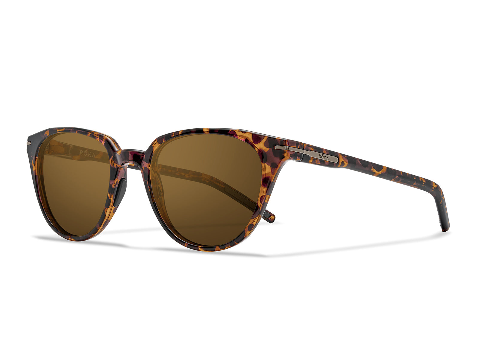 ROKA Lola 2.0 Sunglasses Outlet – Crystal Tahoe Frame - Dark Carbon (Polarized) Lens - view 6