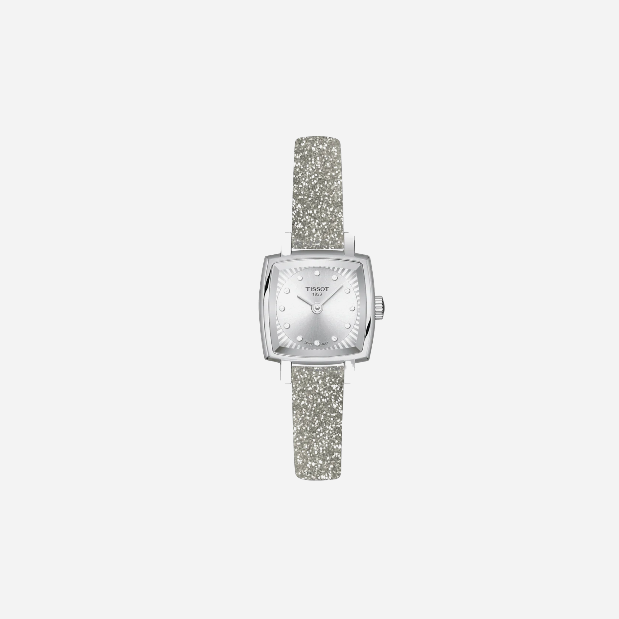 Tissot Lovely Square Silver Dial Stainless Steel Festive Kit 20mm
