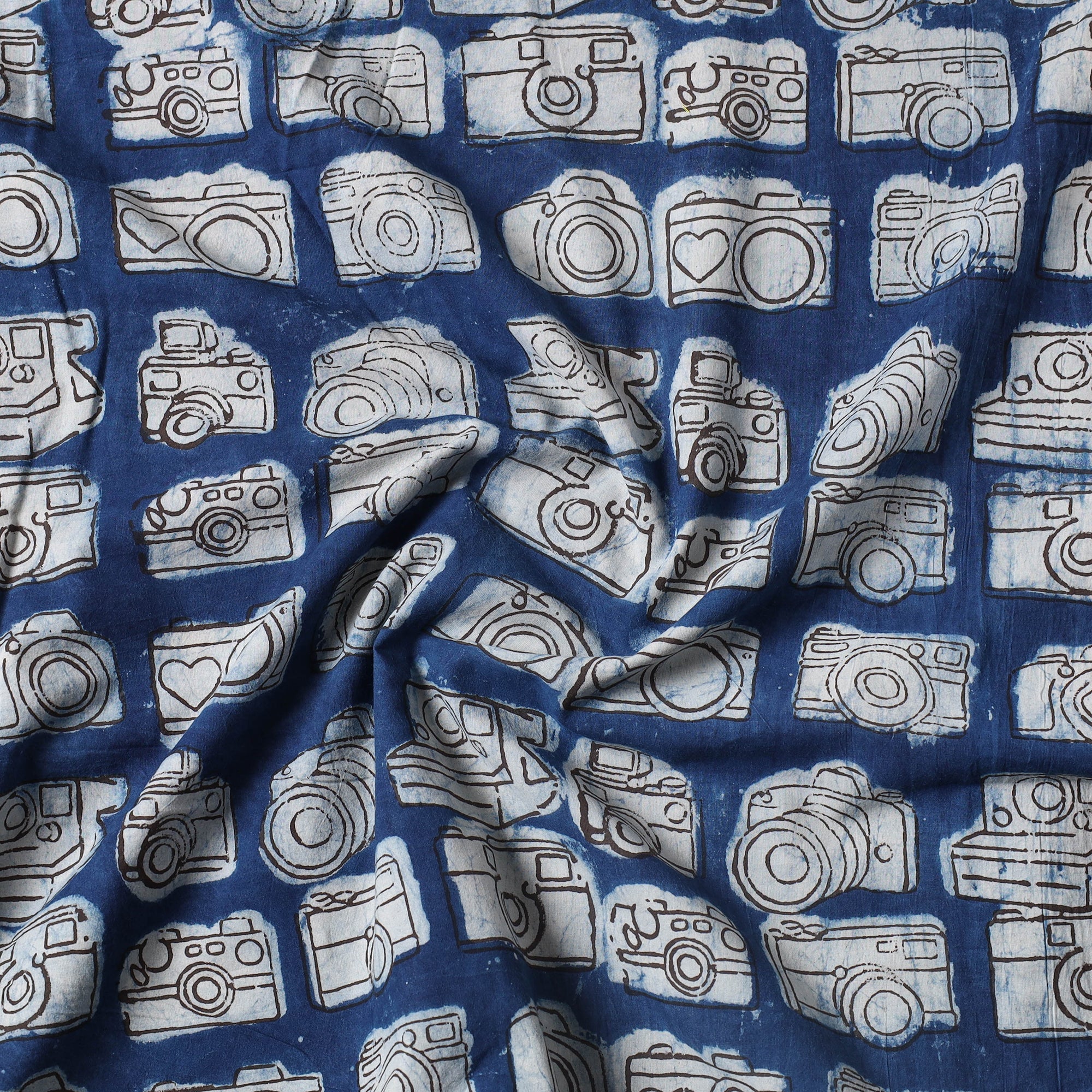 BINDAAS UNLIMITED Bindaas Block Printed Cotton Precut Fabric (1.95 meter) 35 - view 2