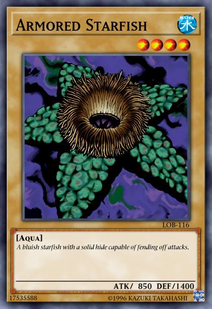 Yu-Gi-Oh! Armored Starfish - LOB-116 - Common - 1st Edition