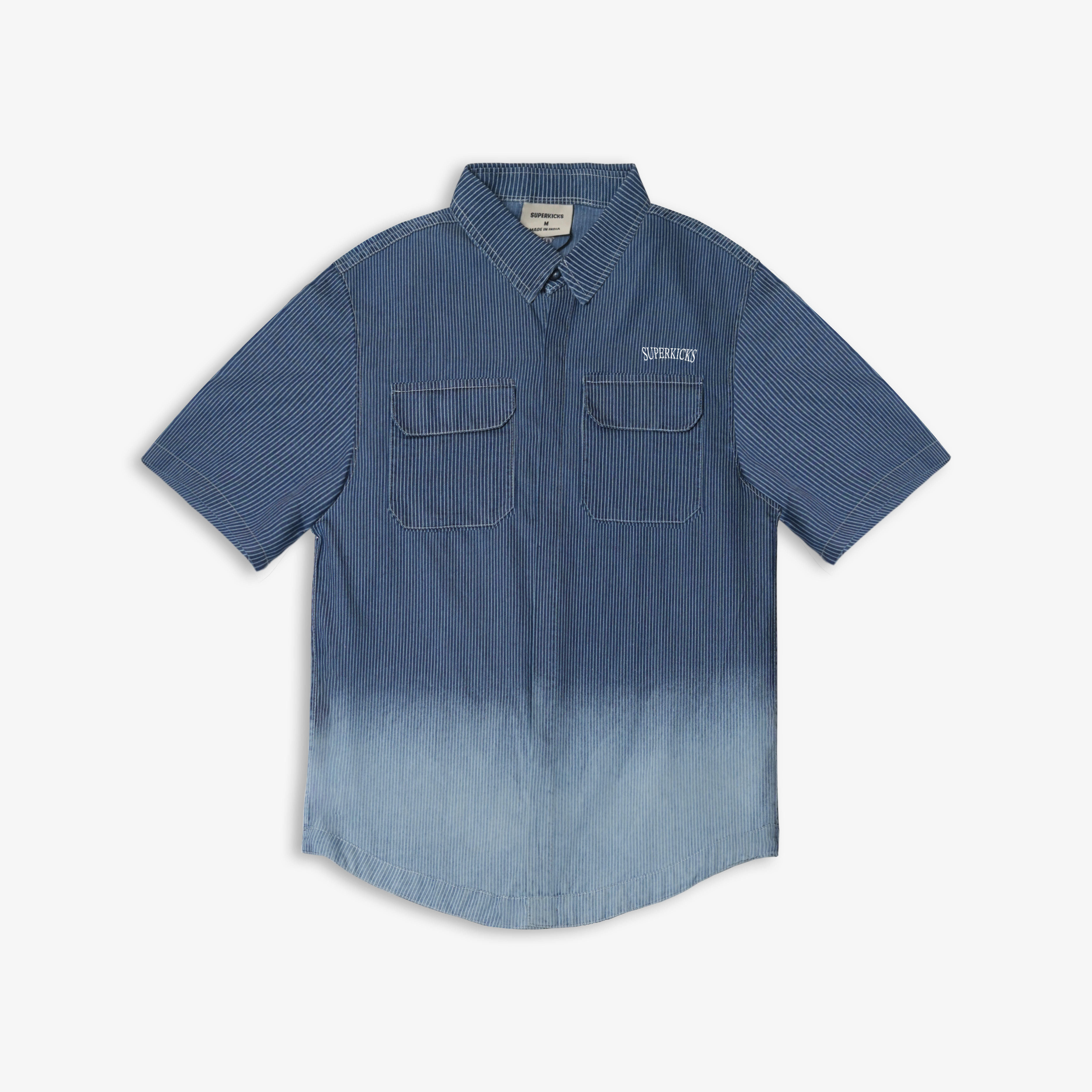 Pinstripe shirt blue – Superkicks | Pinstripe Shirt { Blue/white