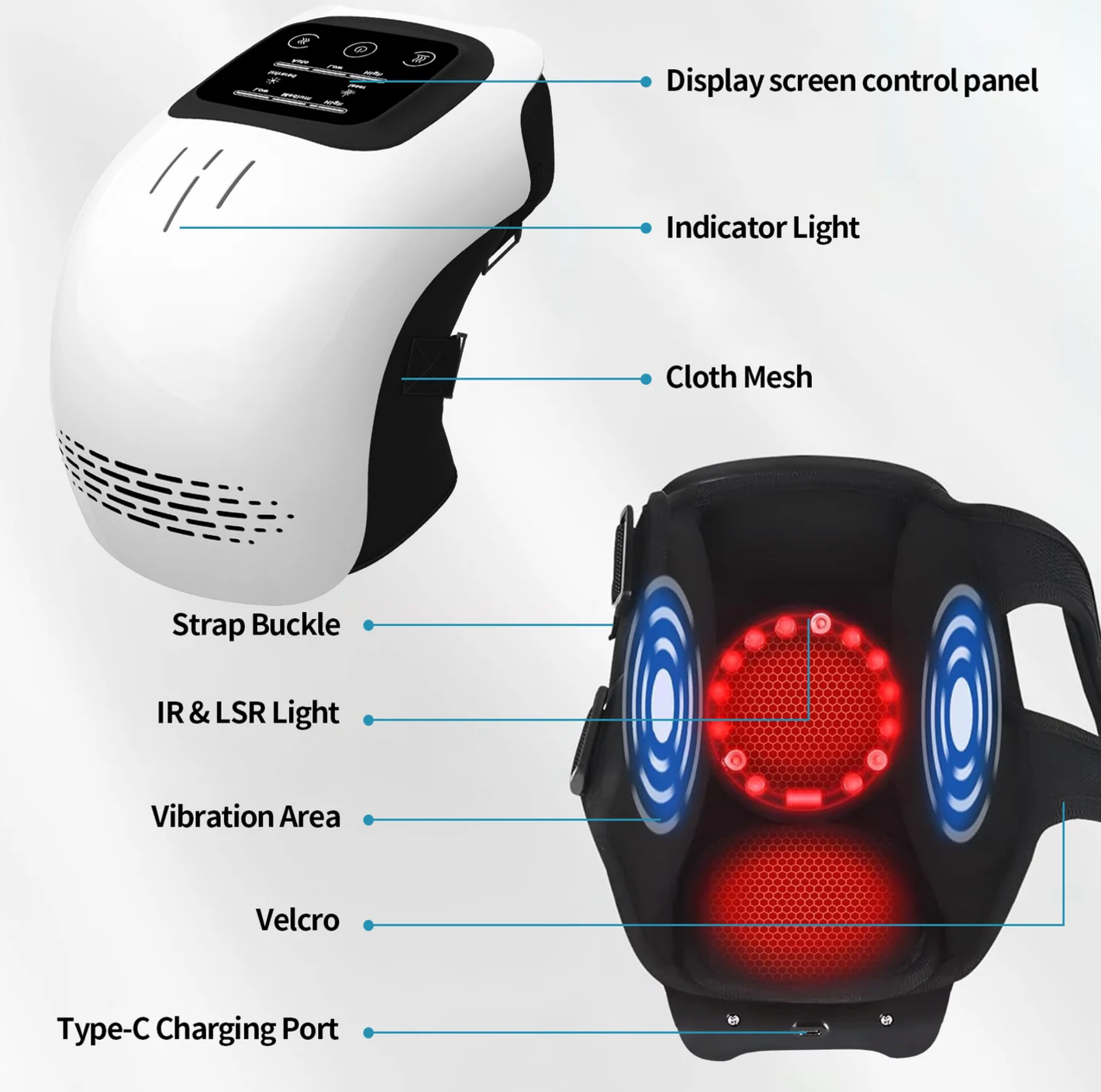 Cash on Delivery Available Upyogaa Wireless Knee & Shoulder Massager | 1 Year Warranty - view 2