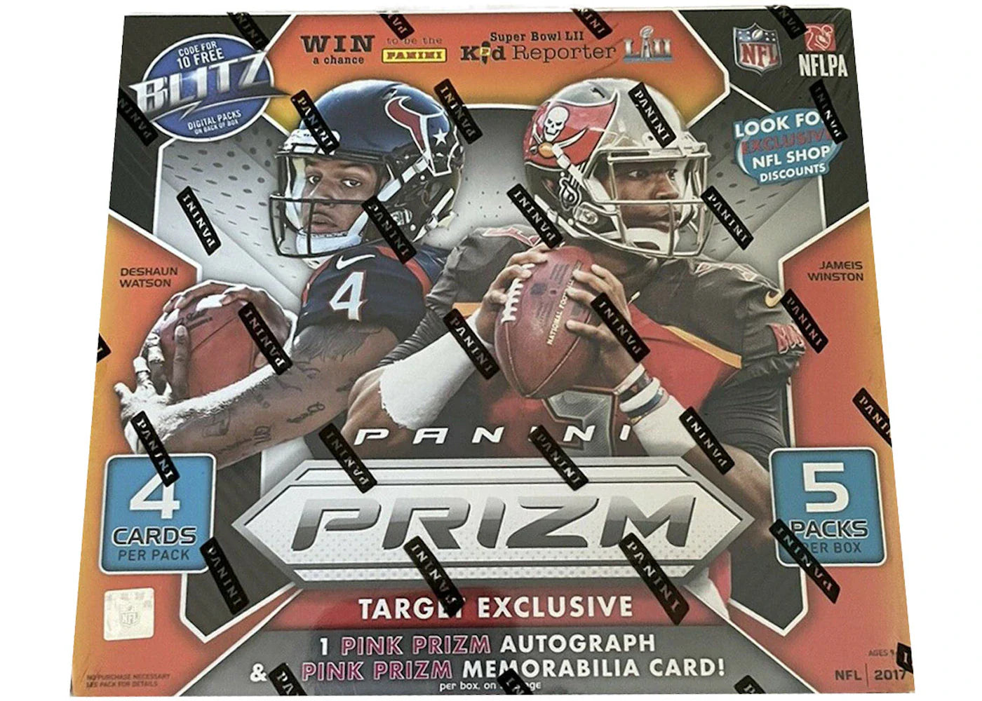2017 Panini Prizm Football Retail Mega Box (Target Exclusive)