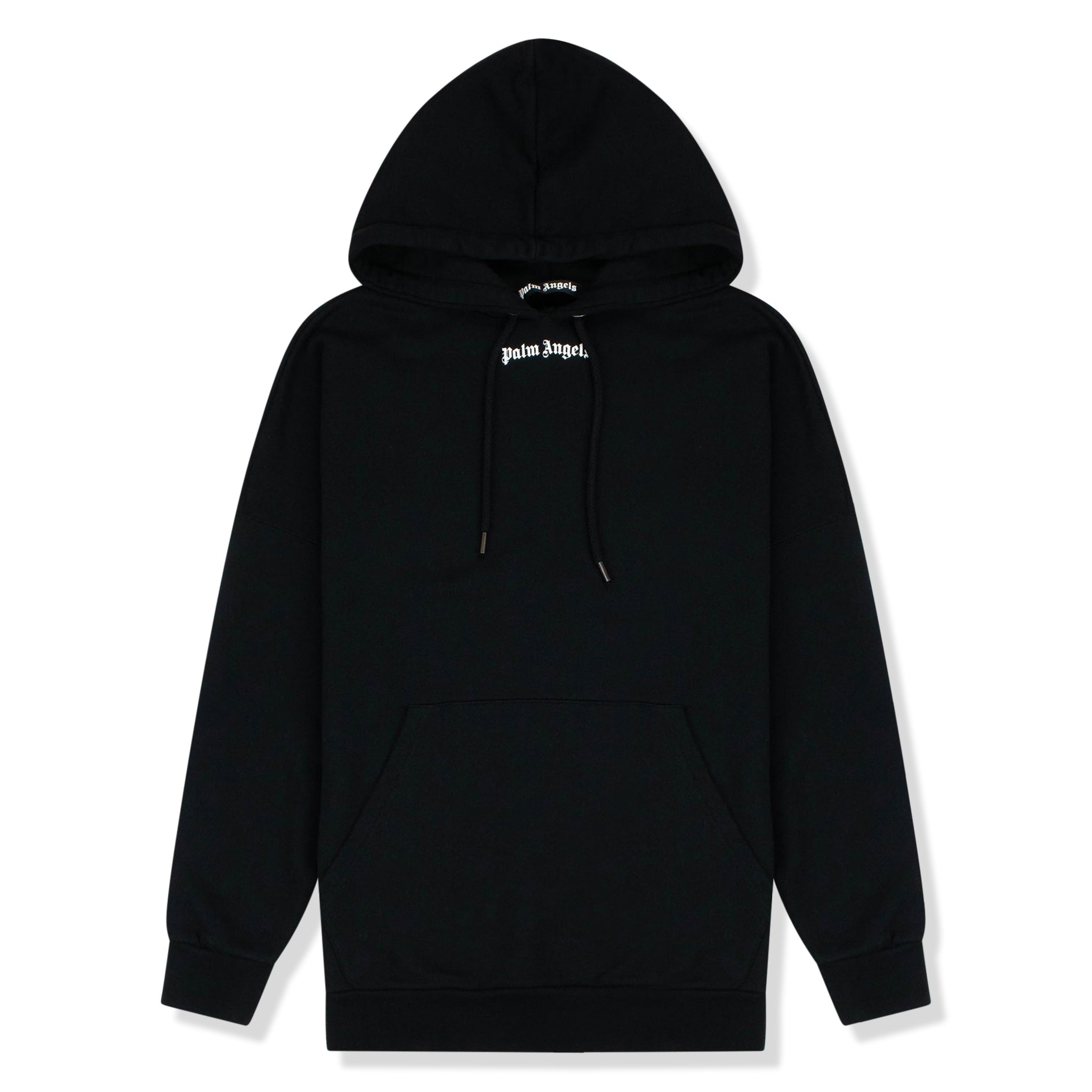 Palm Angels Over The Head Logo Black Hoodie - view 2