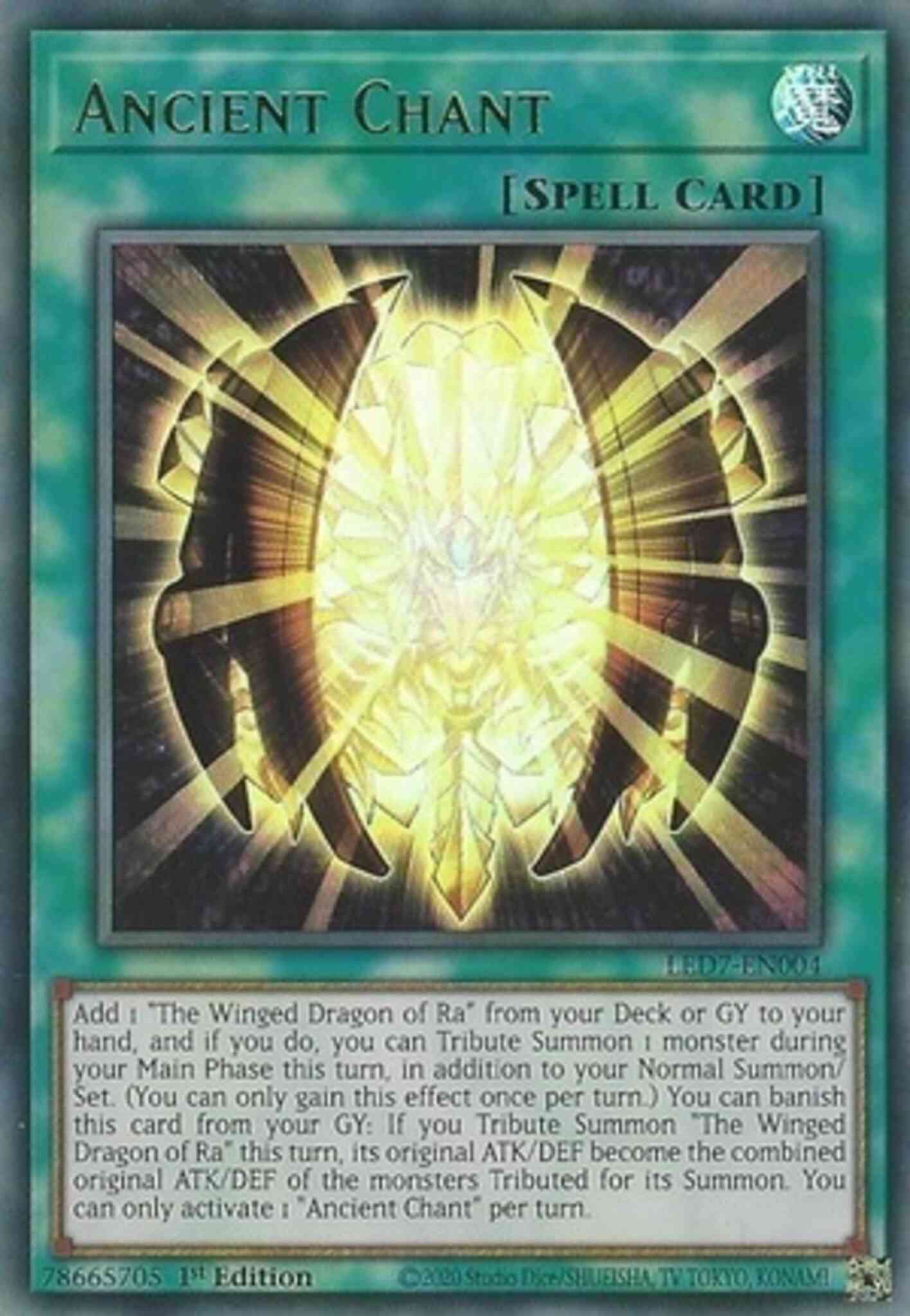 Yu-Gi-Oh! Ancient Chant - LED7-EN004 - Ultra Rare - Unlimited