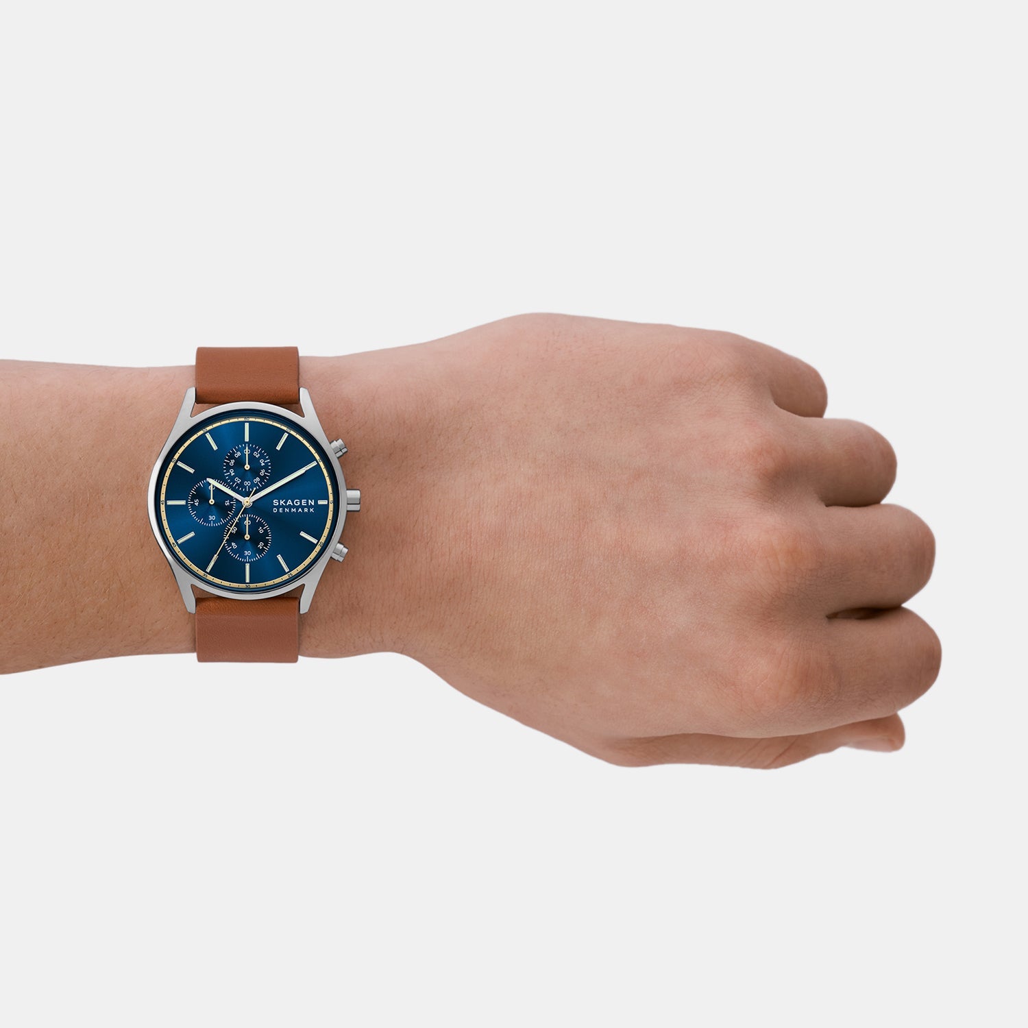 Skagen Holst Men Quartz Blue Dial Chronograph Stainless Steel Watch SKW6916 - view 4