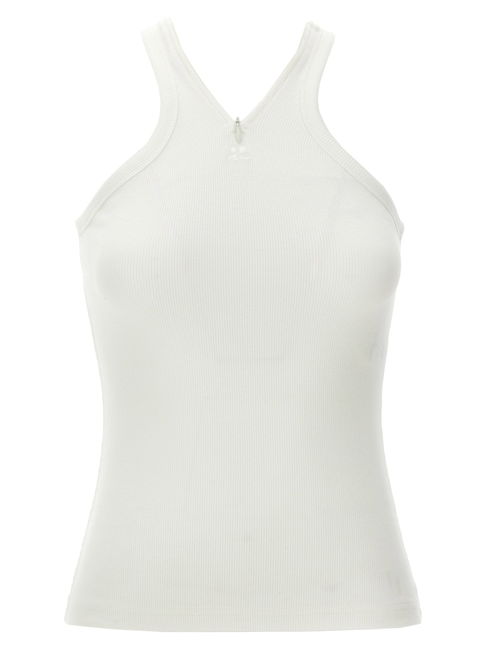 Courreges Criss Cross 90s Tank Top – 97% cotton, 3% elastane