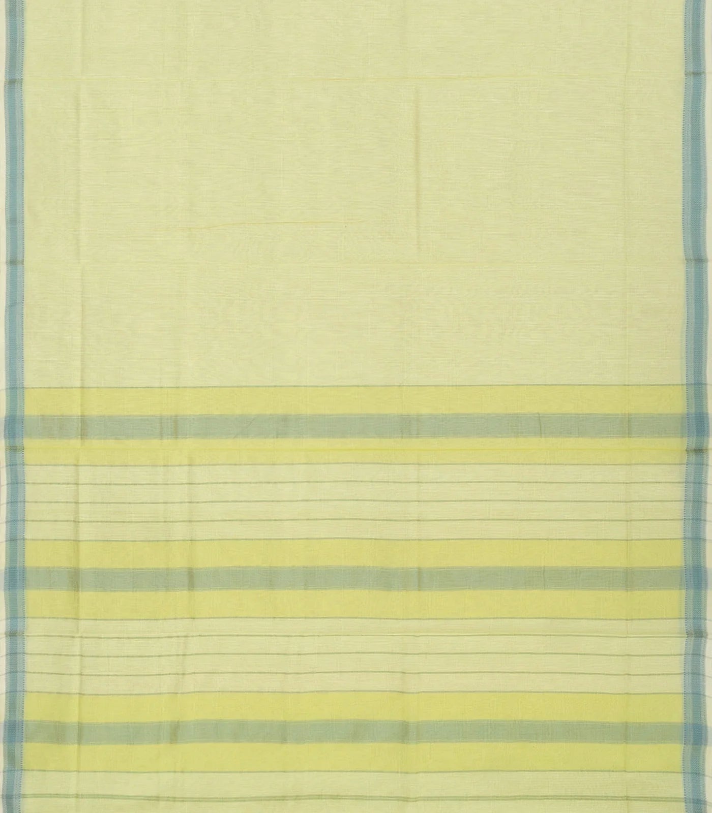 RmKV Light Green Handloom Silk Cotton Saree With Checks-Light Green - view 2
