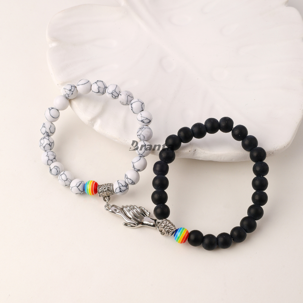 brantashop Magnetic Hand Unisex Combo Crystal Bracelet