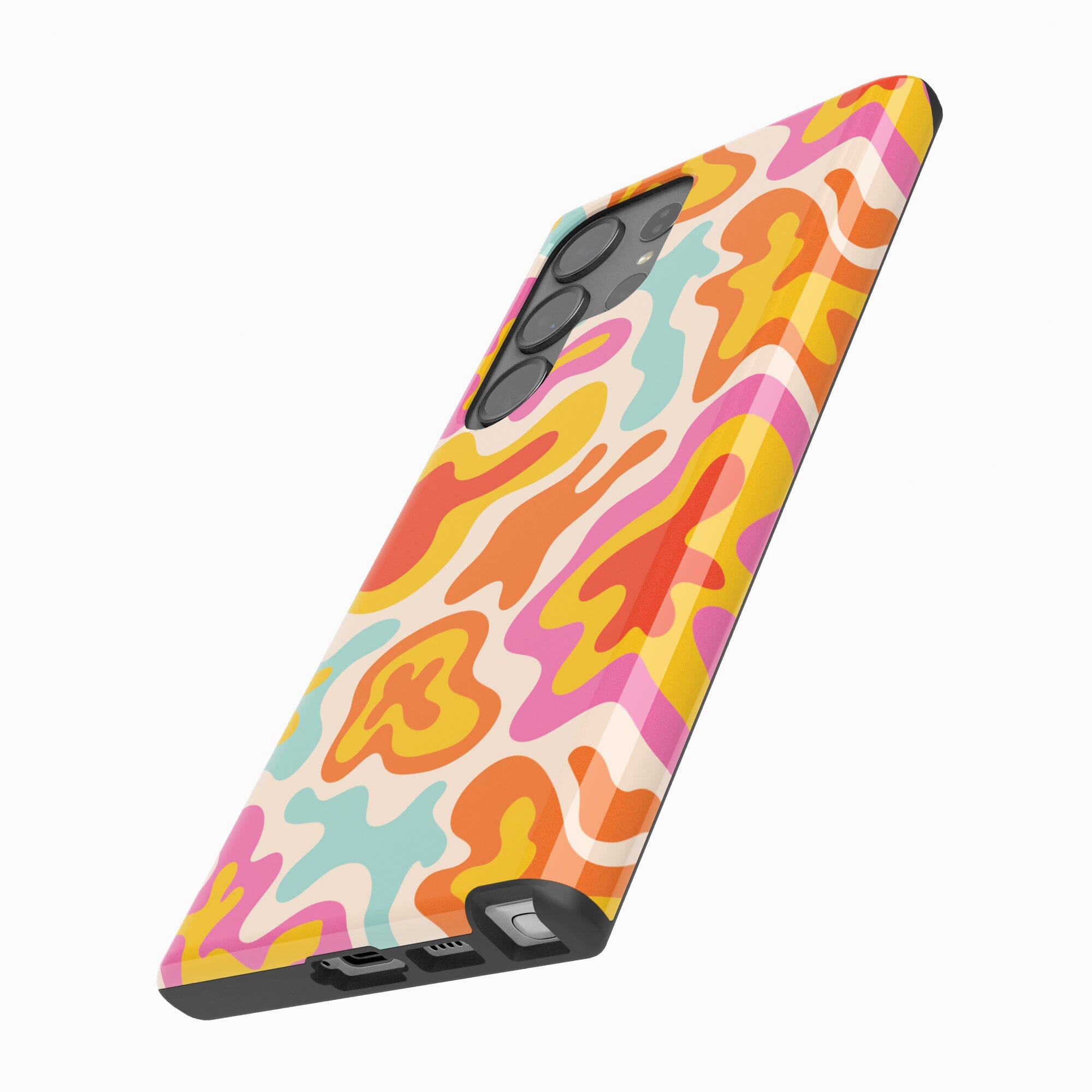 Casetry Tropical Color Splash | Abstract Retro Samsung Case - view 4