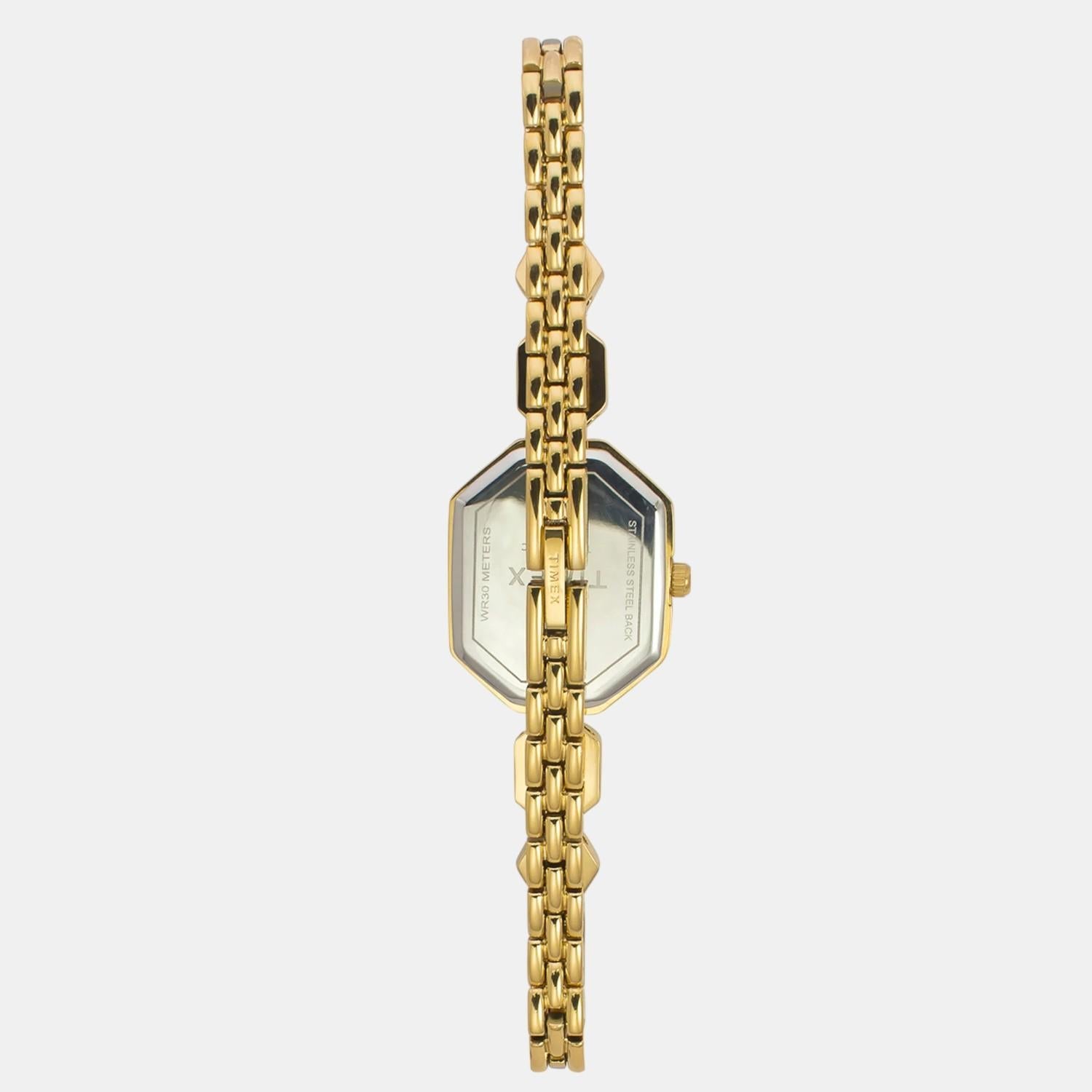 Timex Fria Women Quartz Mother Of Pearl Dial Analog Brass Watch TWEL21100 - view 5