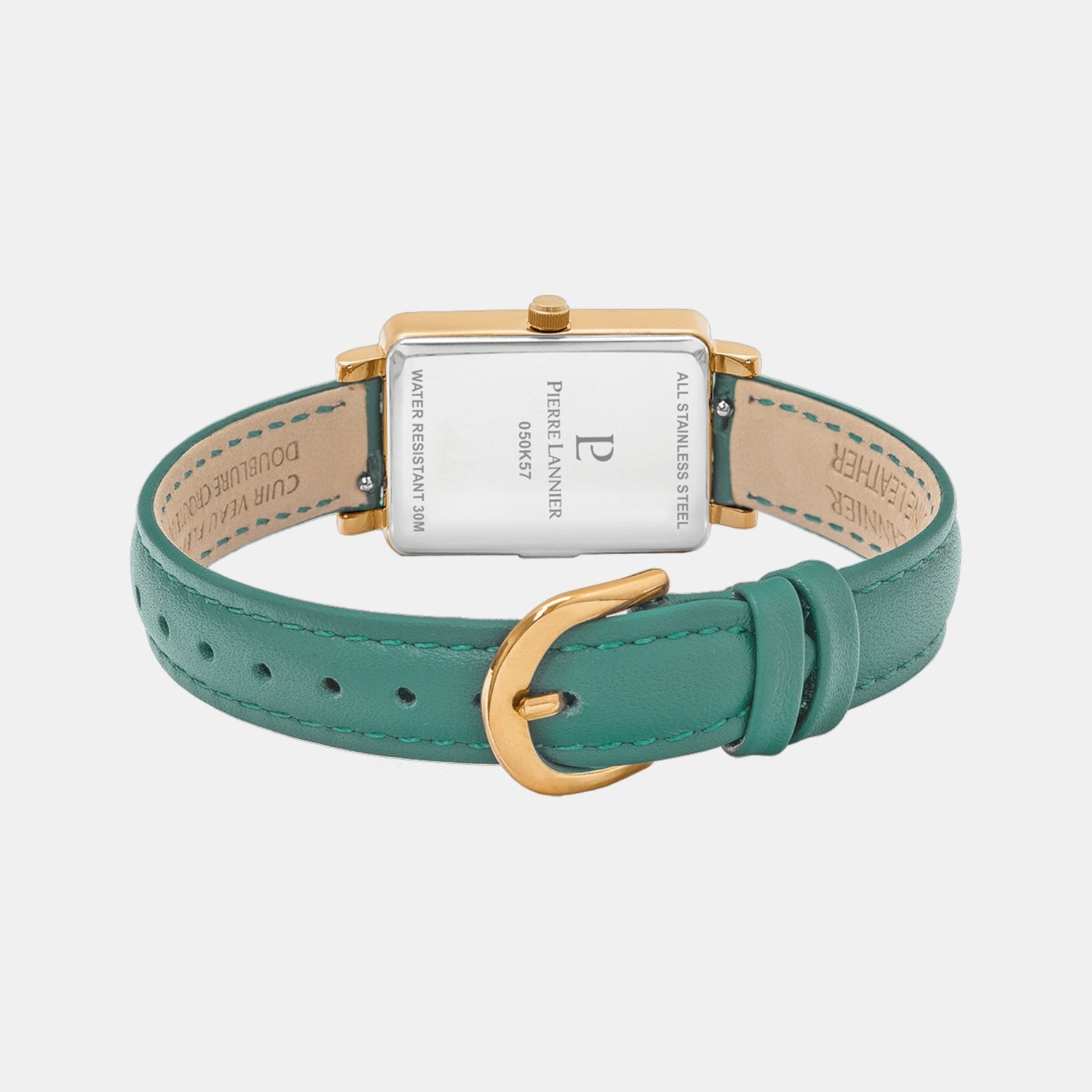 Pierre Lannier Ariane Women Quartz Green Dial Analog Leather Watch 050K577 - view 4
